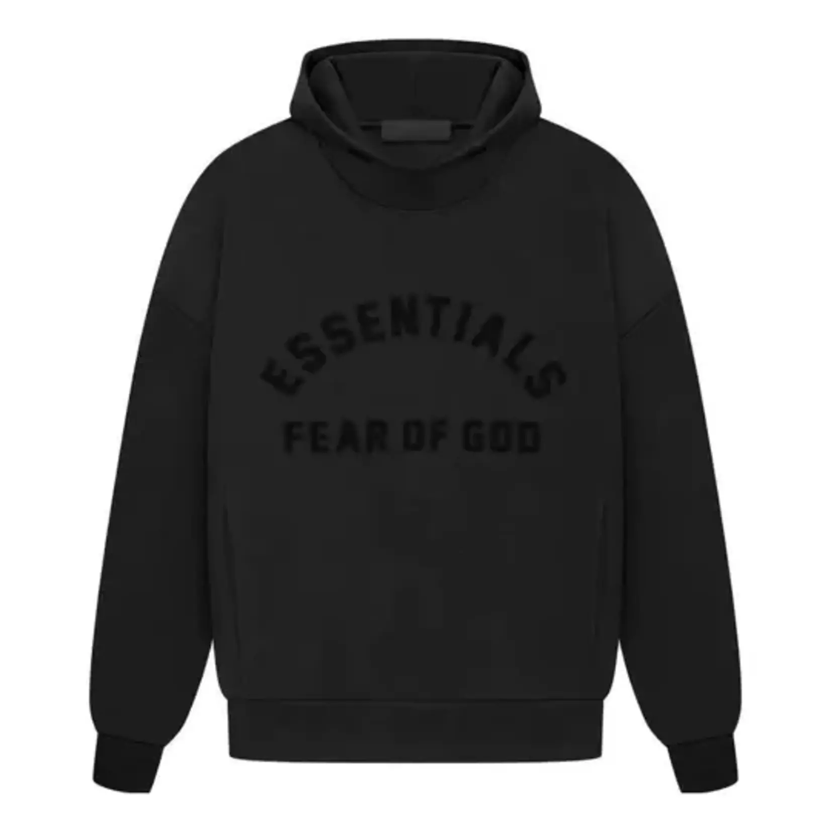 Fear Fear Of God Essentials Arch Logo Hoodie Jet Black Size XXLarge, DS BRAND NEW
