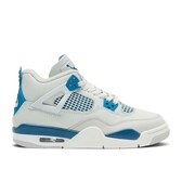 Jordan 4 Retro Military Blue (2024) (GS) 4Y Nike Air Jordan Retro 4 MILITARY BLUE 2024 Industrial Grey  main image 2
