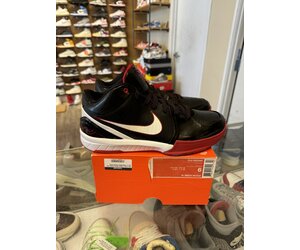 Nike Nike Kobe 4 Black White Varsity Red Size 9 PREOWNED WORN ONCE SoleSeattle