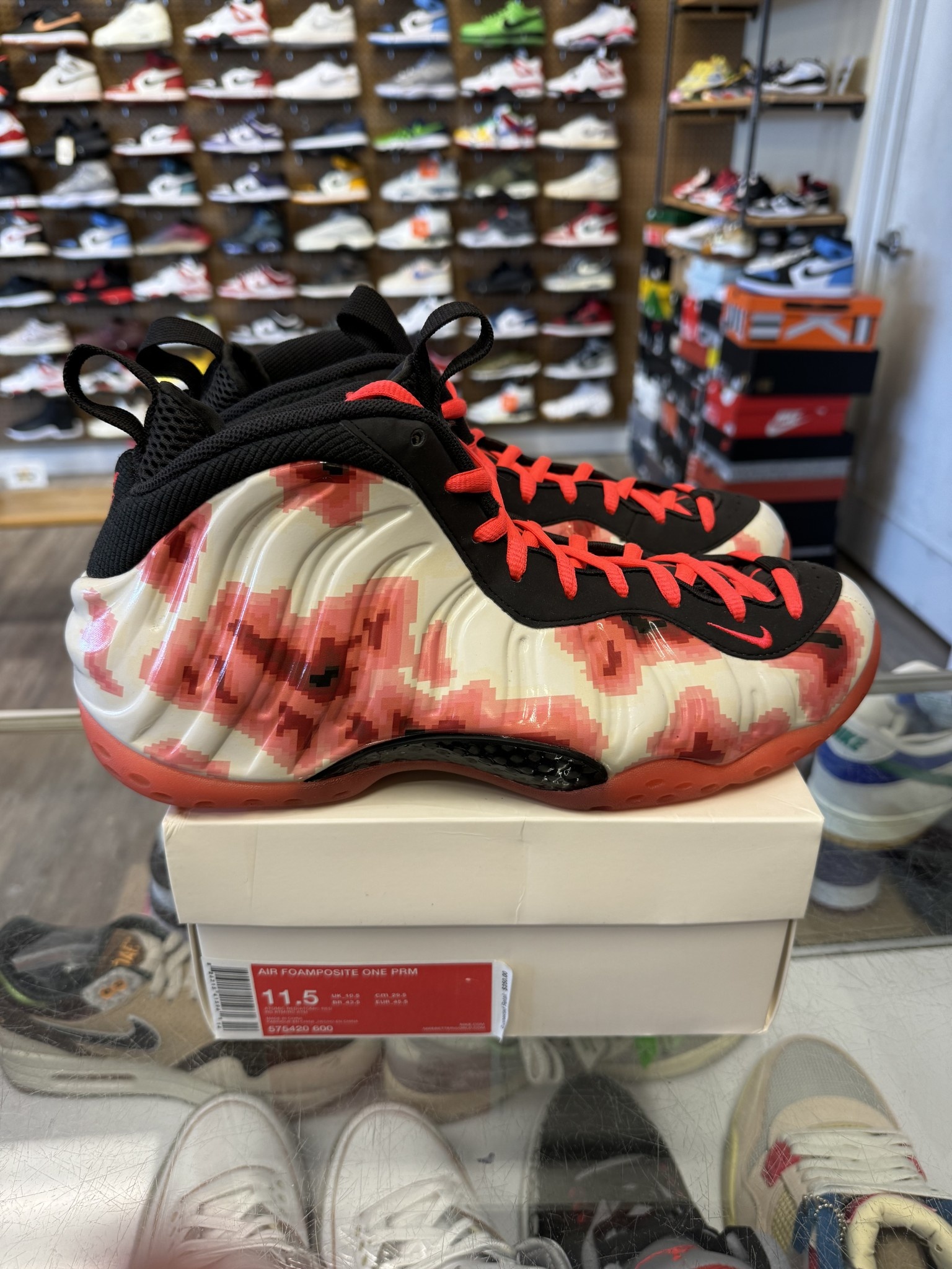 Nike Nike Air Foamposite One Thermal Map Size 11.5 PREOWNED SoleSeattle