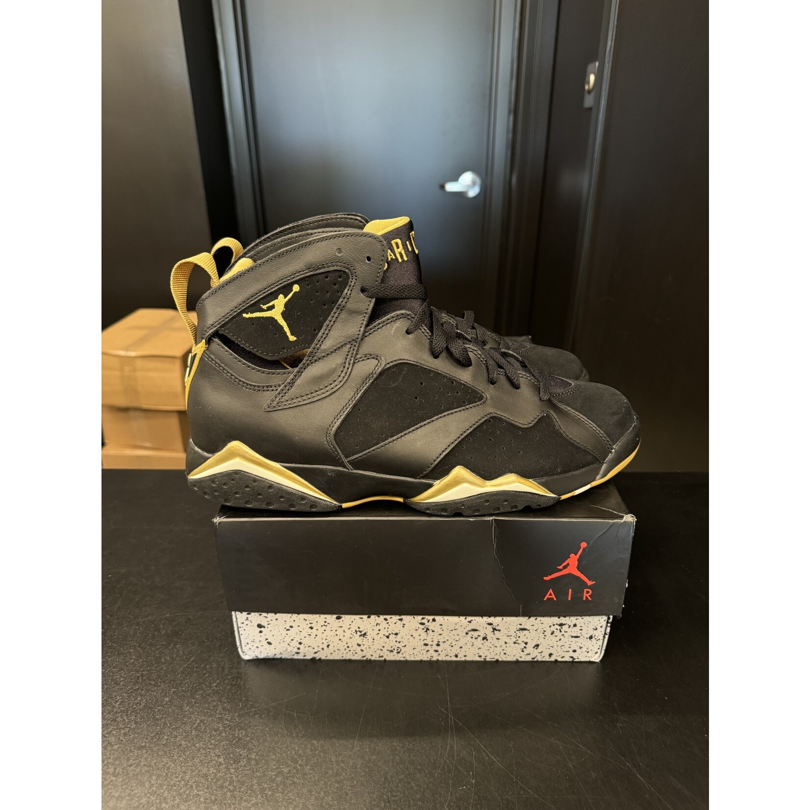 Jordan Jordan 7 Retro Golden Moments Pack (7) Size 11.5, PREOWNED REP BOX