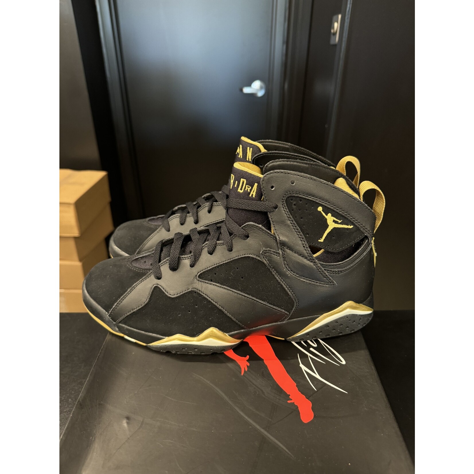 Jordan Jordan 7 Retro Golden Moments Pack (7) Size 11.5, PREOWNED REP BOX