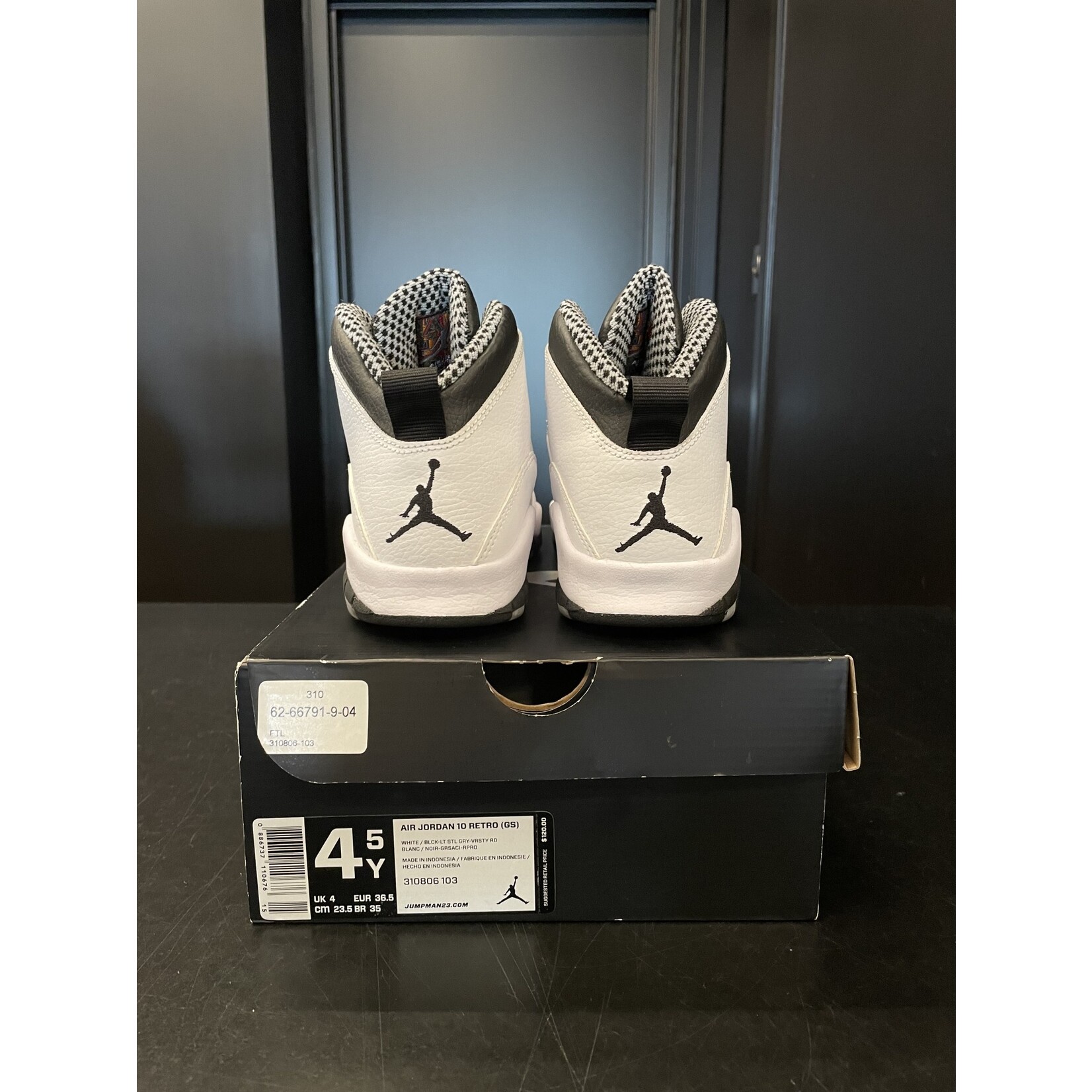 Jordan 10 Retro Steel 2013 Size 4.5 PREOWNED SoleSeattle