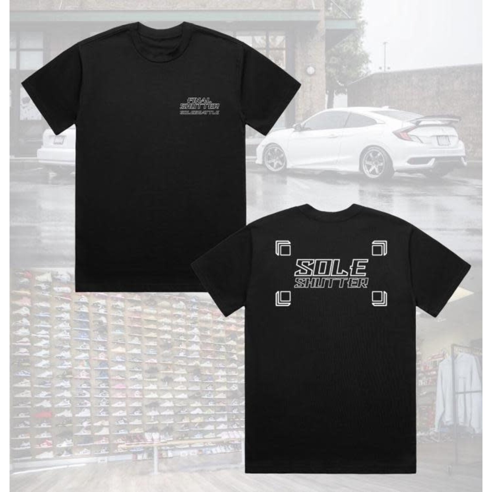 SOLE SHUTTER TEE BLACK Size Medium