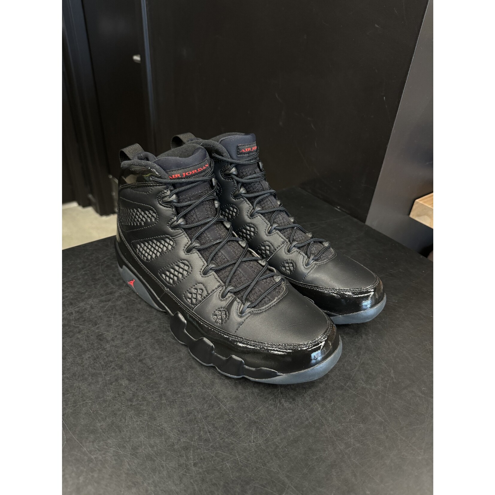 Jordan 9 retro bred patent best sale