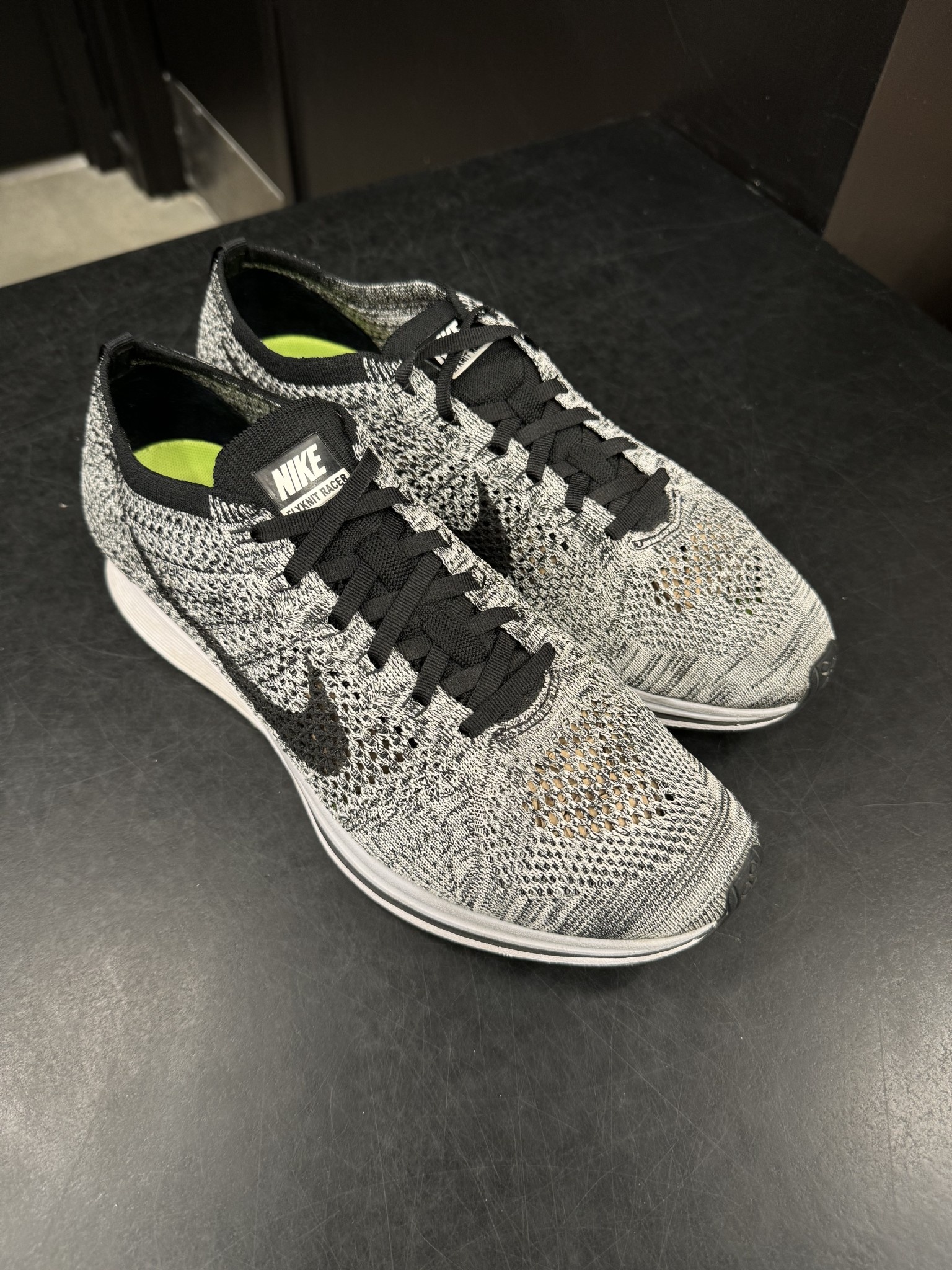 Nike Nike Flyknit Racer Oreo Size 10 PREOWNED NO BOX SoleSeattle