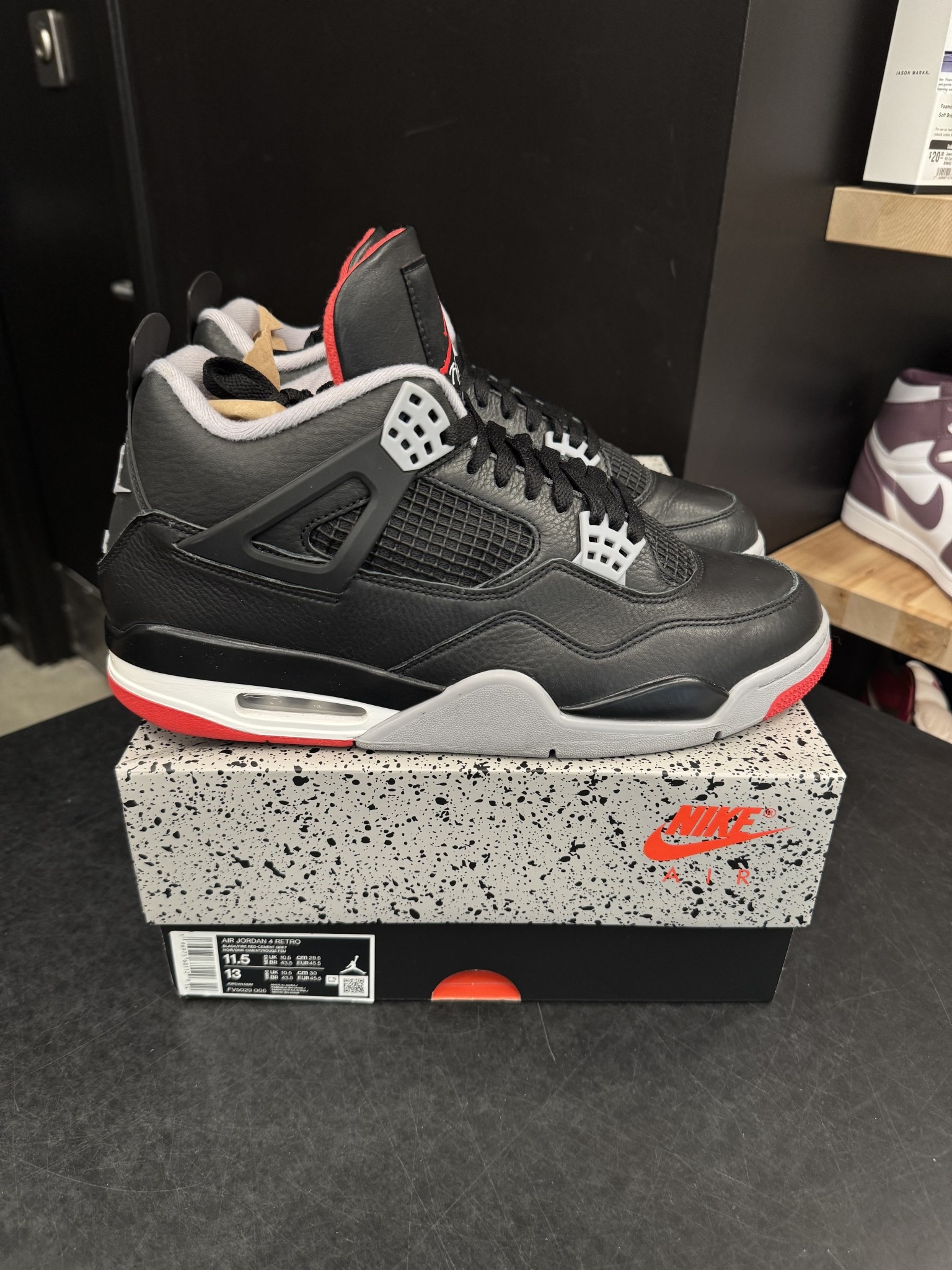Jordan 4 bred 11.5 sale
