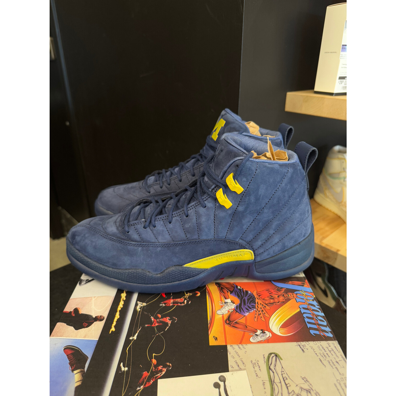 Jordan 12 retro michigan clearance