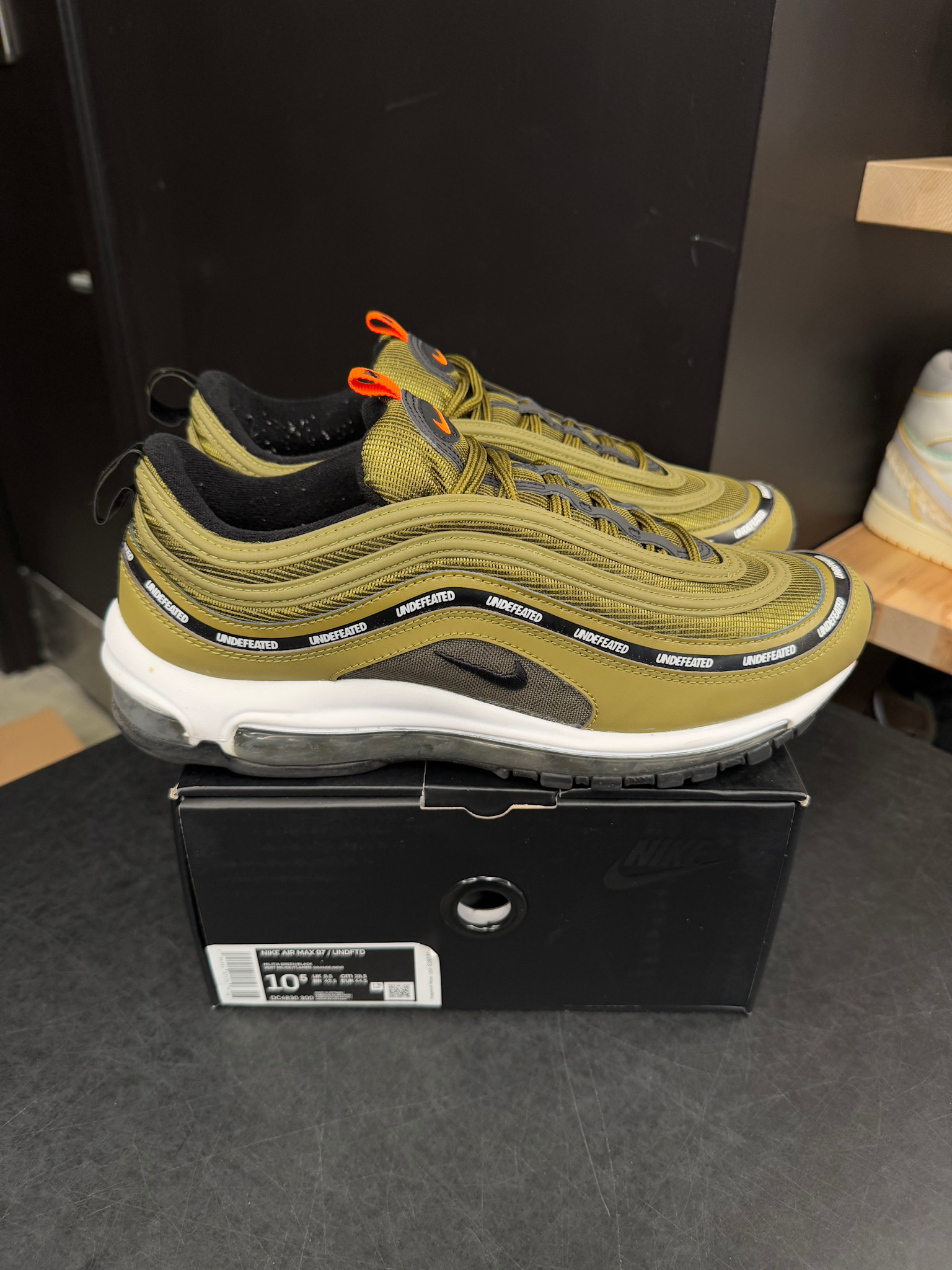 undefeated nike air max 97 militia green