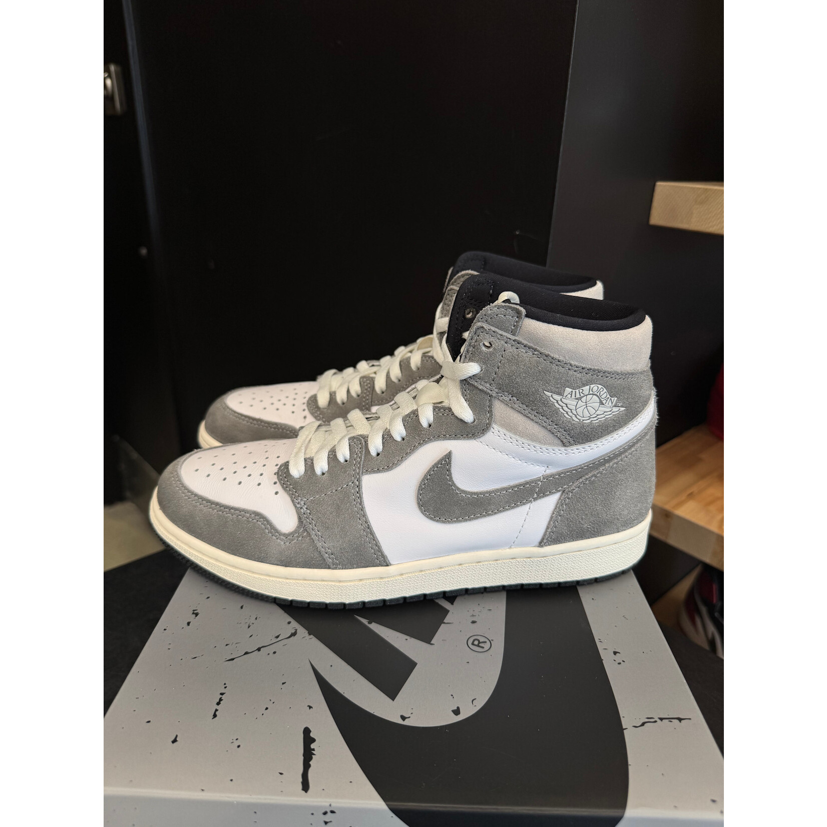 Jordan Jordan 1 Retro High OG Washed Black Size 8.5, PREOWNED