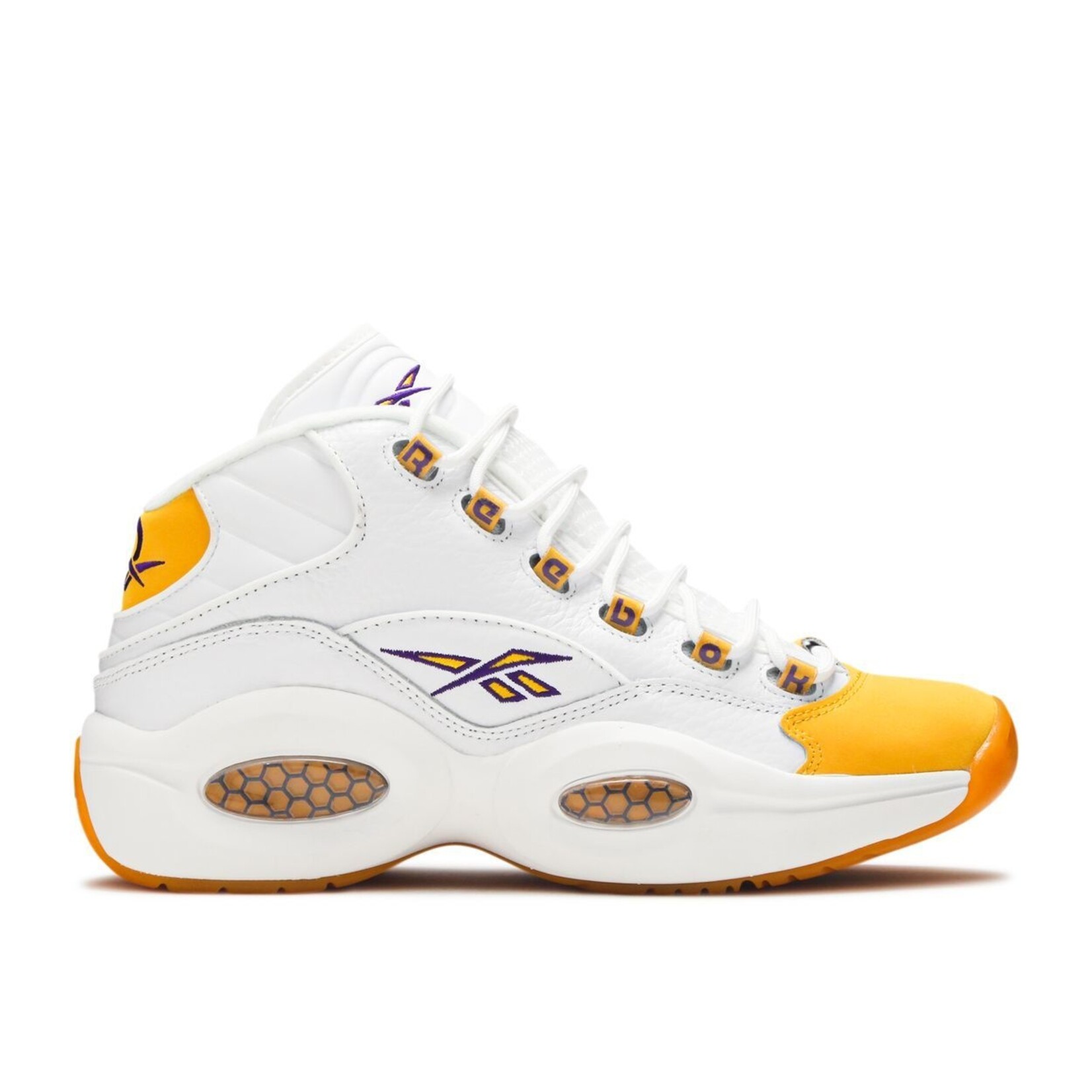 Reebok Reebok Question Mid Yellow Toe Size 11.5, DS BRAND NEW