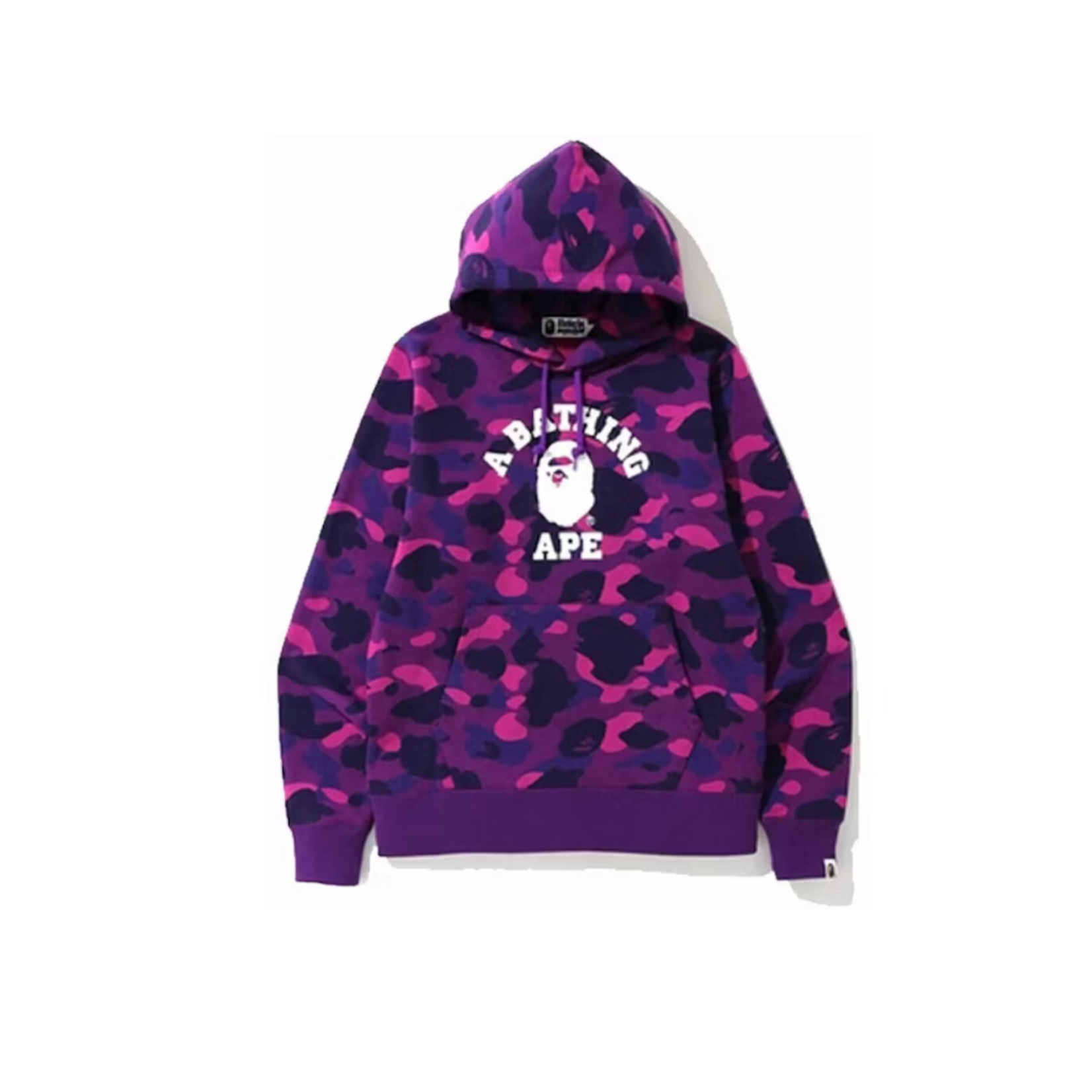 BAPE BAPE Camo College Pullover Hoodie Purple/Pink Size Large, DS BRAND NEW