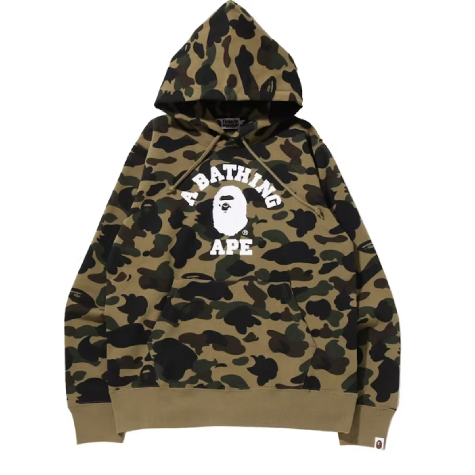 BAPE BAPE Camo College Pullover Hoodie Green Size Medium, DS BRAND NEW
