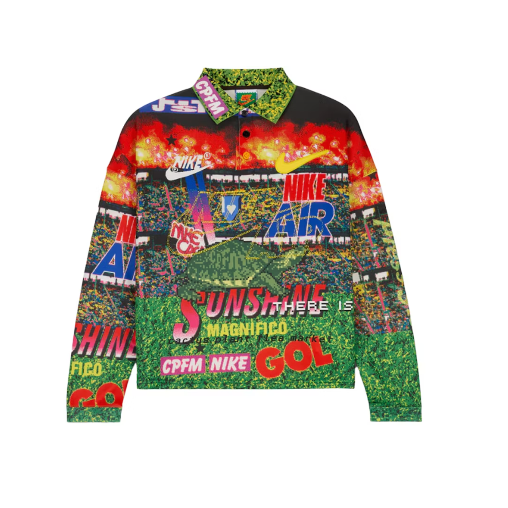 Nike Nike x Cactus Plant Flea Market Longsleeve Polo Multicolor Size Medium, DS BRAND NEW
