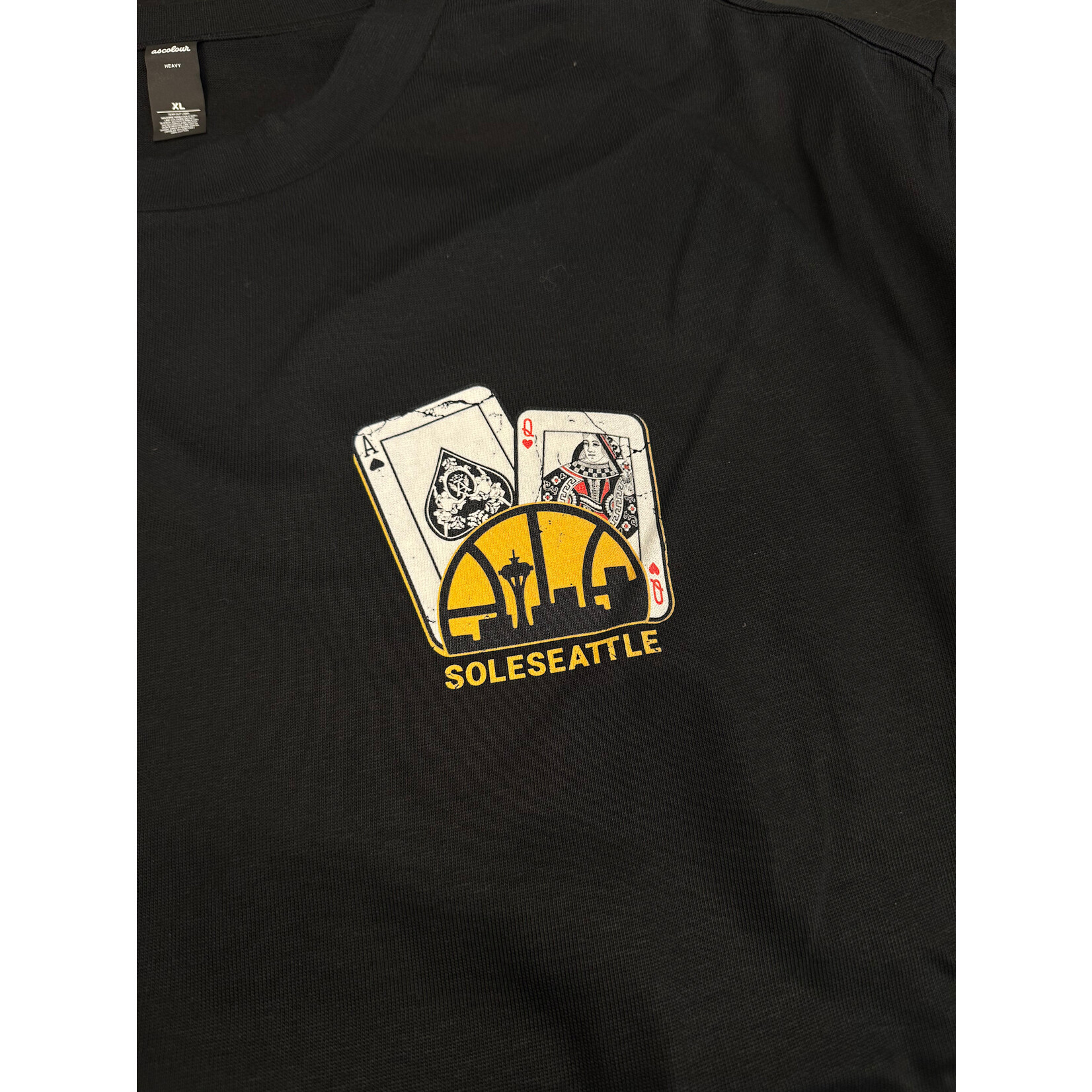SOLESEATTLE SOLESEATTLE CASINO TEE BLACK Size XXLarge