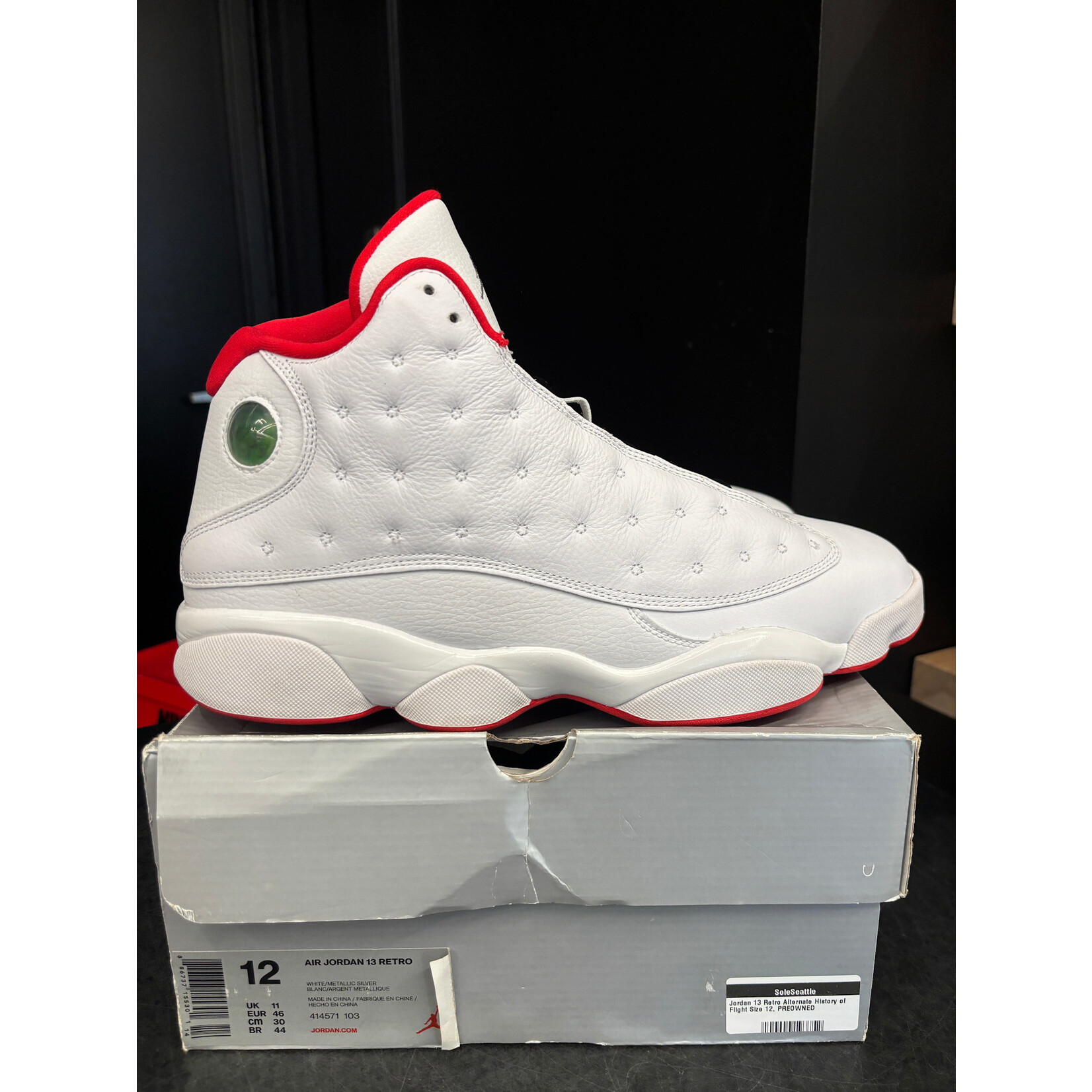 Jordan Jordan 13 Retro Alternate History of Flight Size 12, PREOWNED