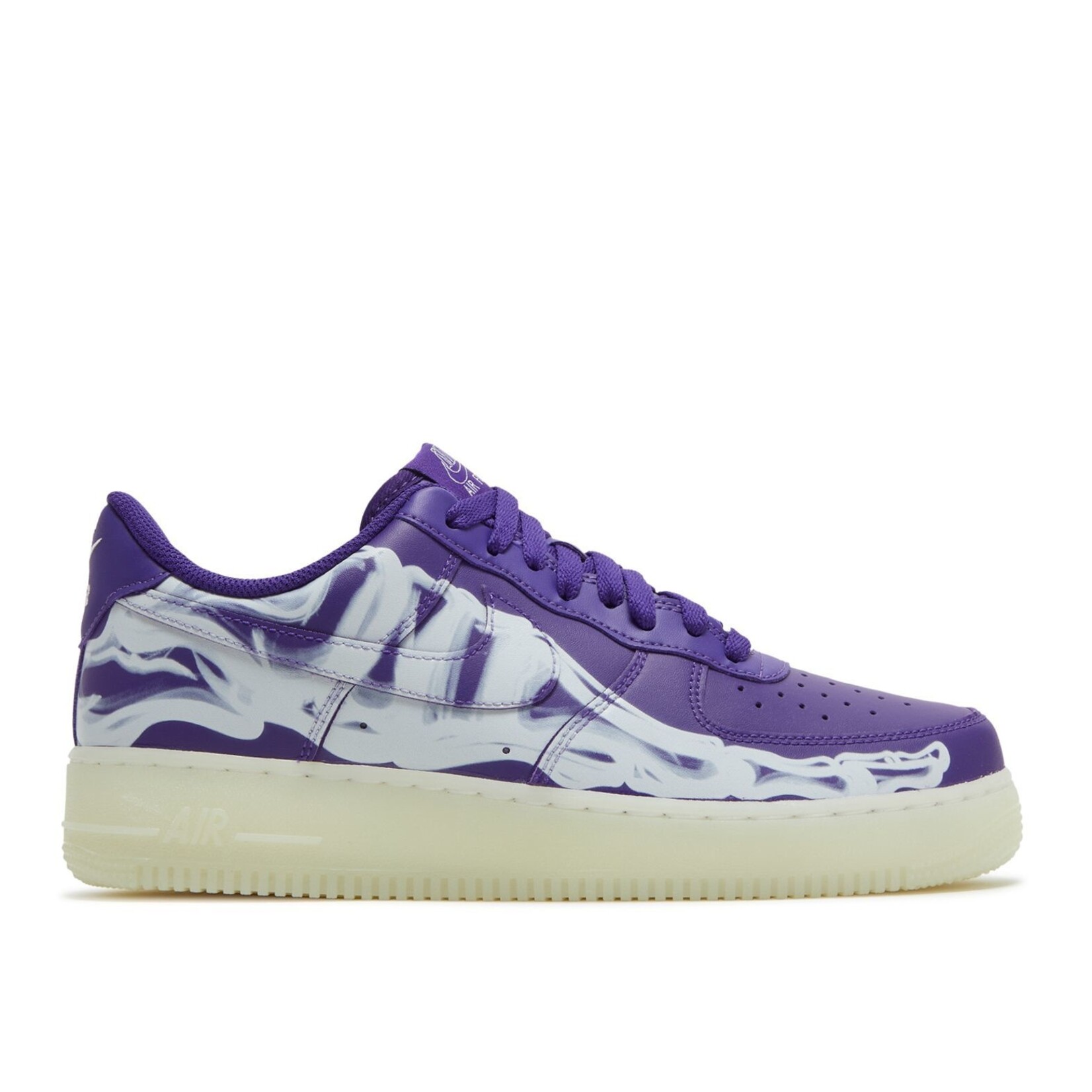 Nike Nike Air Force 1 Low '07 QS Purple Skeleton Halloween (2021) Size 10, DS BRAND NEW