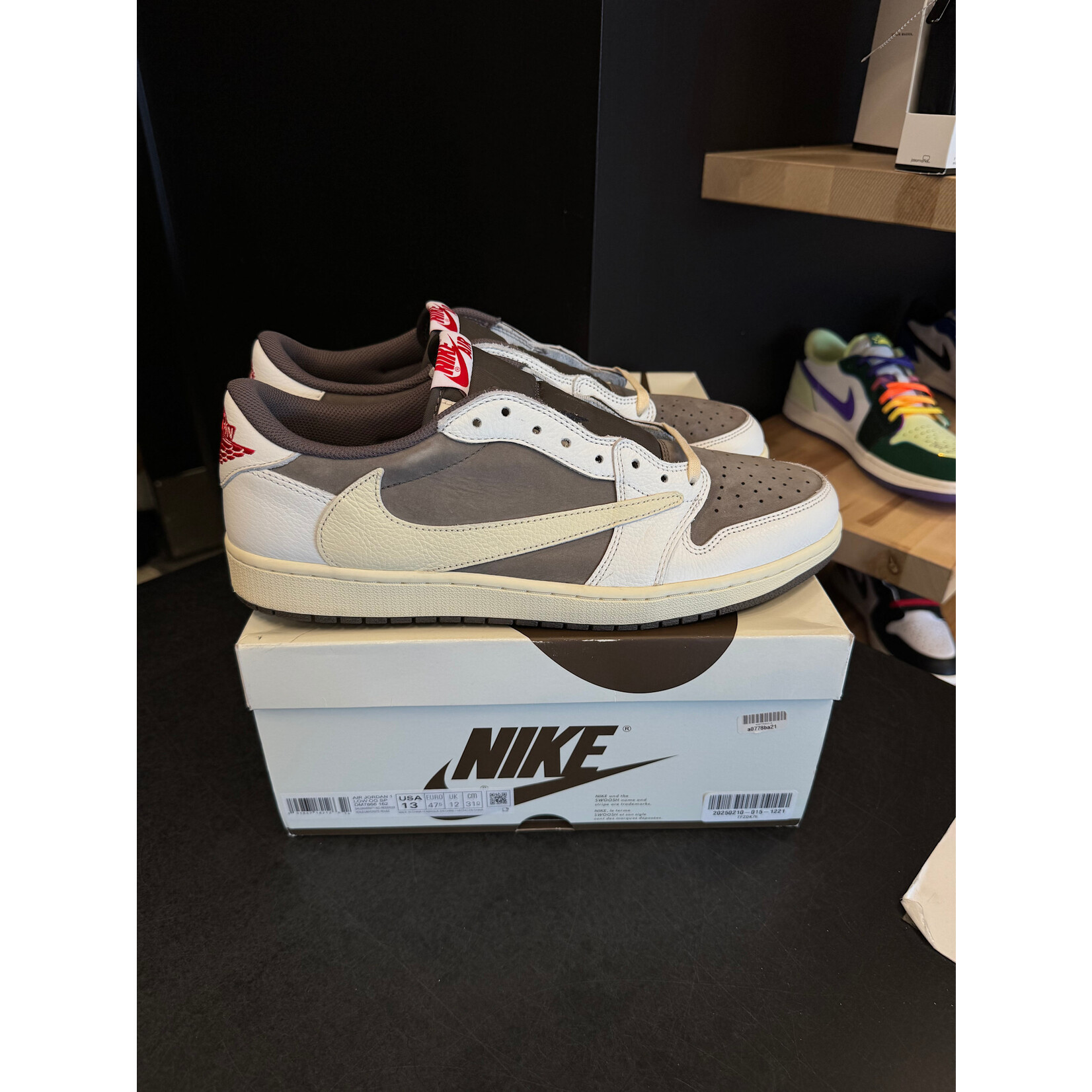 Jordan Jordan 1 Retro Low OG SP Travis Scott Reverse Mocha Size 13, PREOWNED