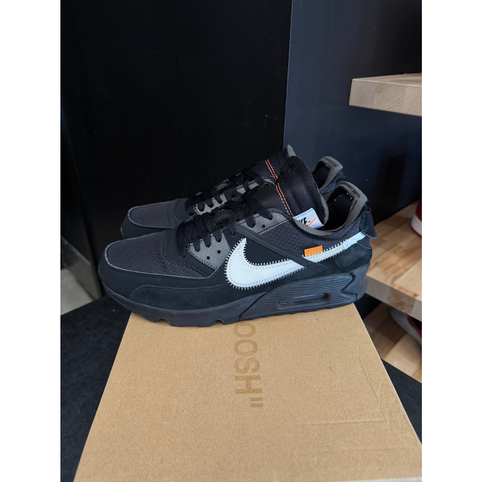 Nike Nike Air Max 90 Off-White Black Size 9, PREOWNED
