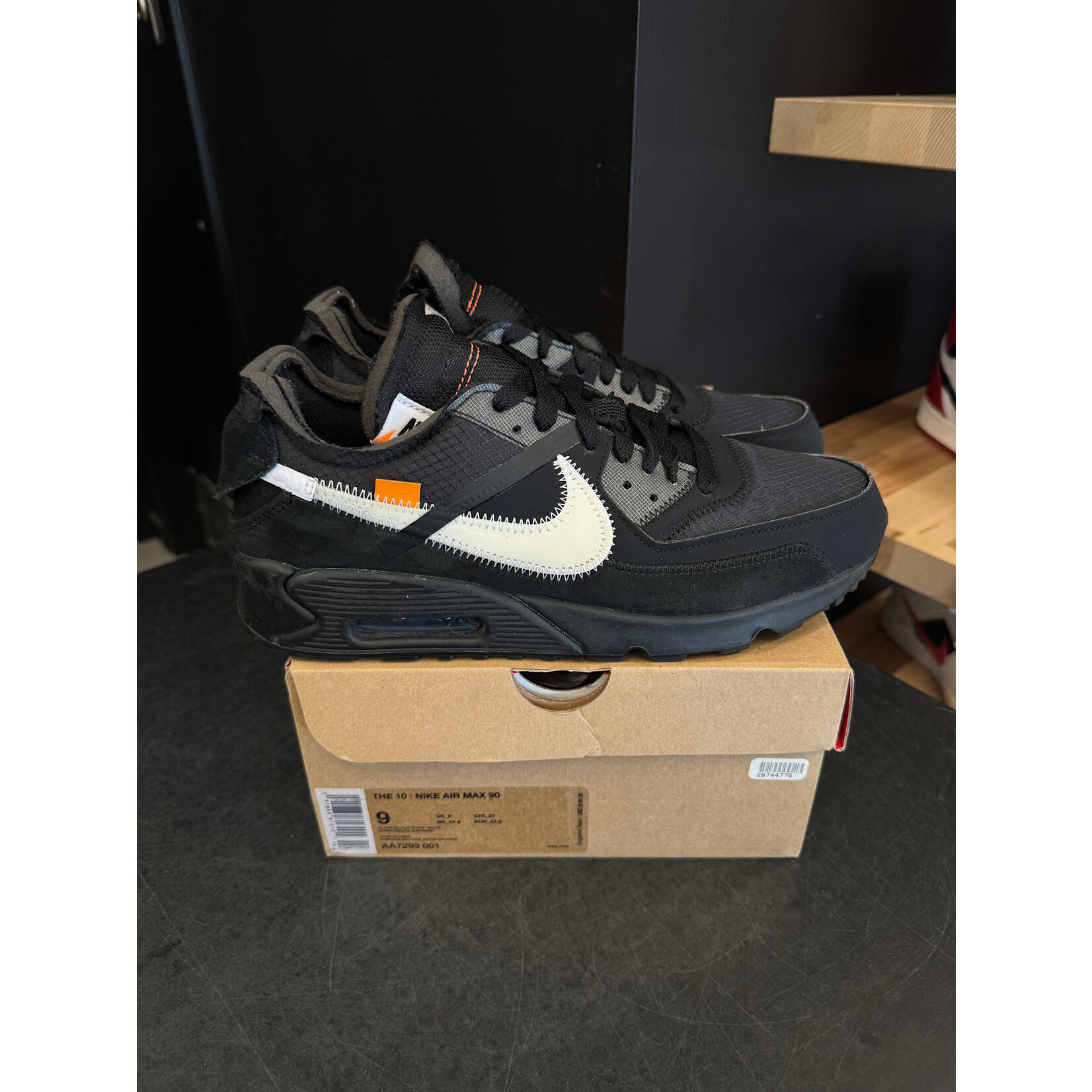 Nike Nike Air Max 90 Off-White Black Size 9, PREOWNED