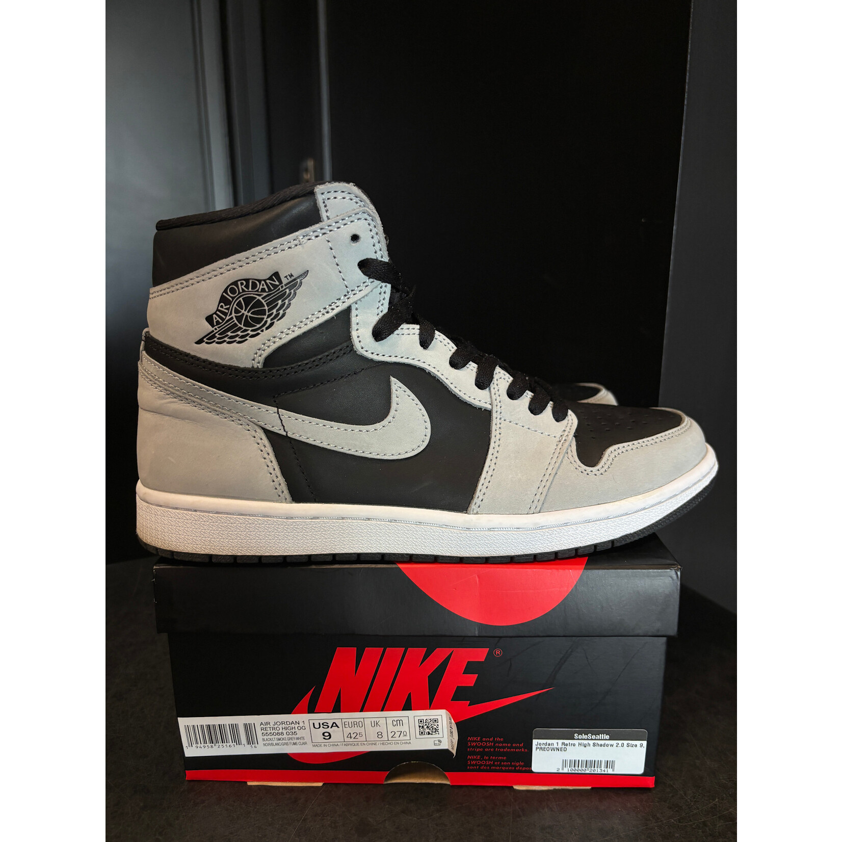 Jordan Jordan 1 Retro High Shadow 2.0 Size 9, PREOWNED