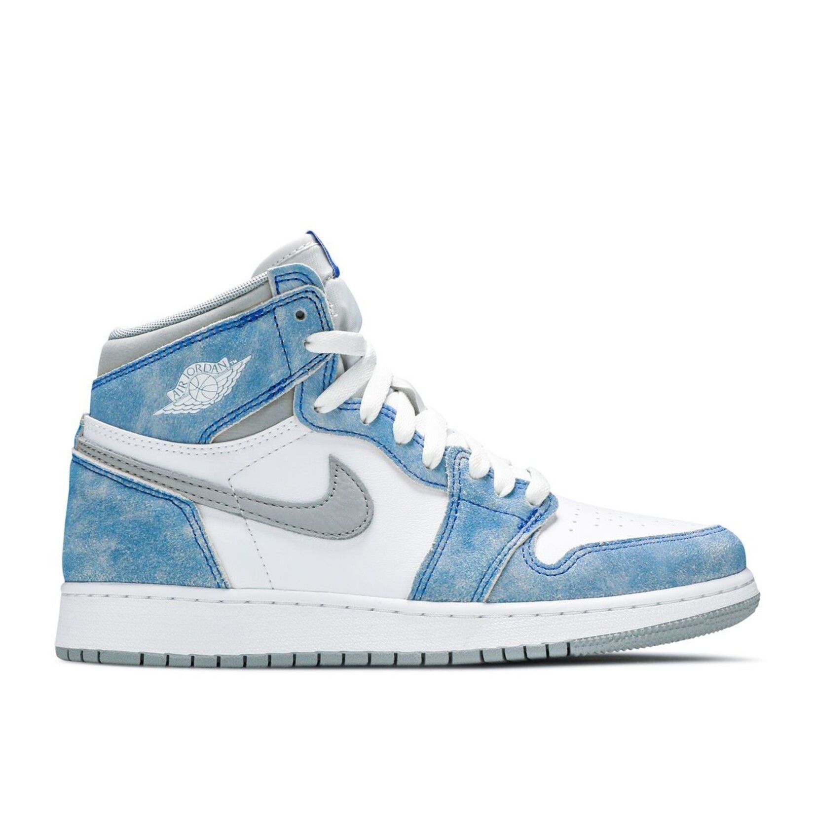 Jordan Jordan 1 Retro High Hyper Royal Smoke Grey (GS) Size 6.5, DS BRAND NEW (Missing Blue Laces)