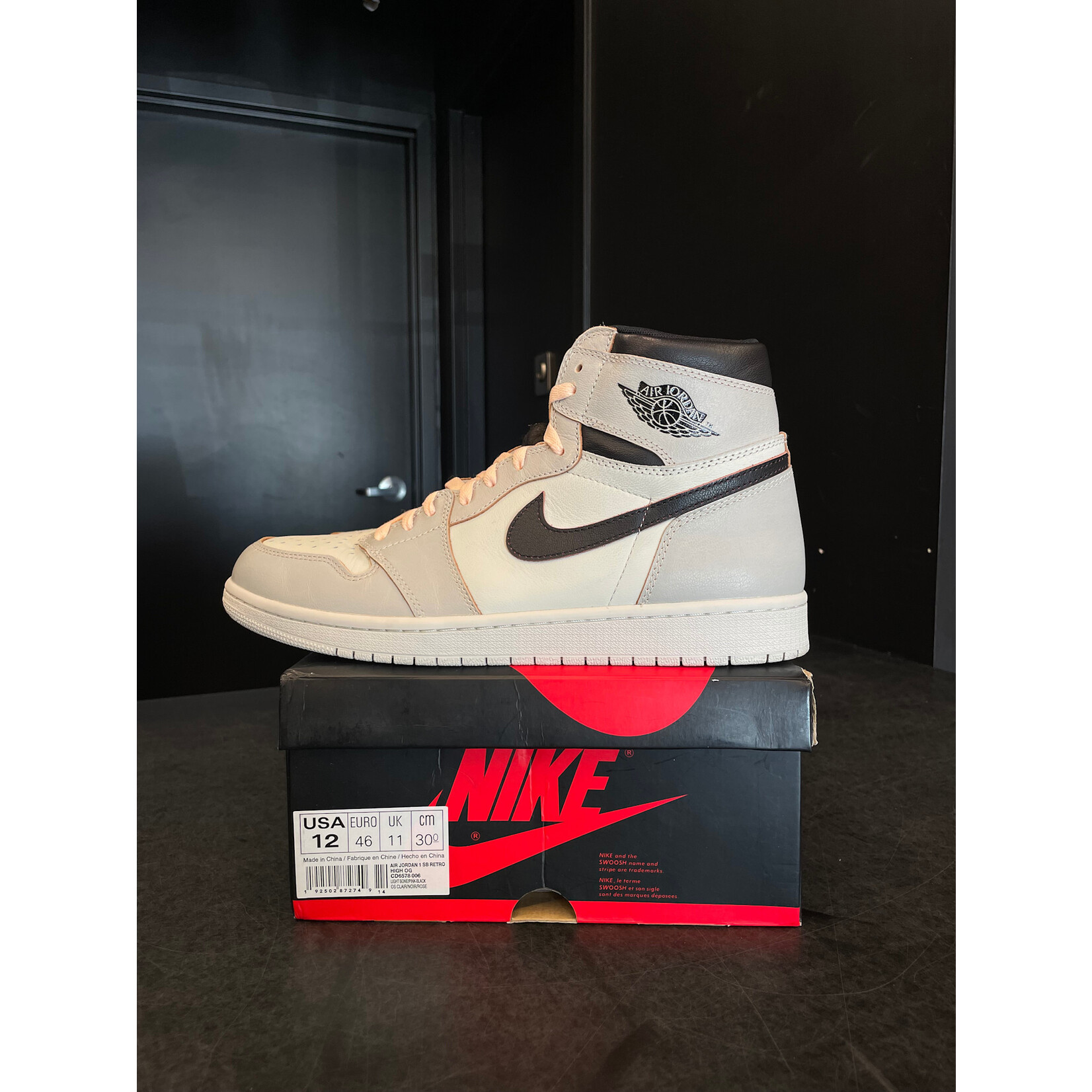 Jordan Jordan 1 Retro High OG Defiant SB NYC to Paris Size 12, PREOWNED