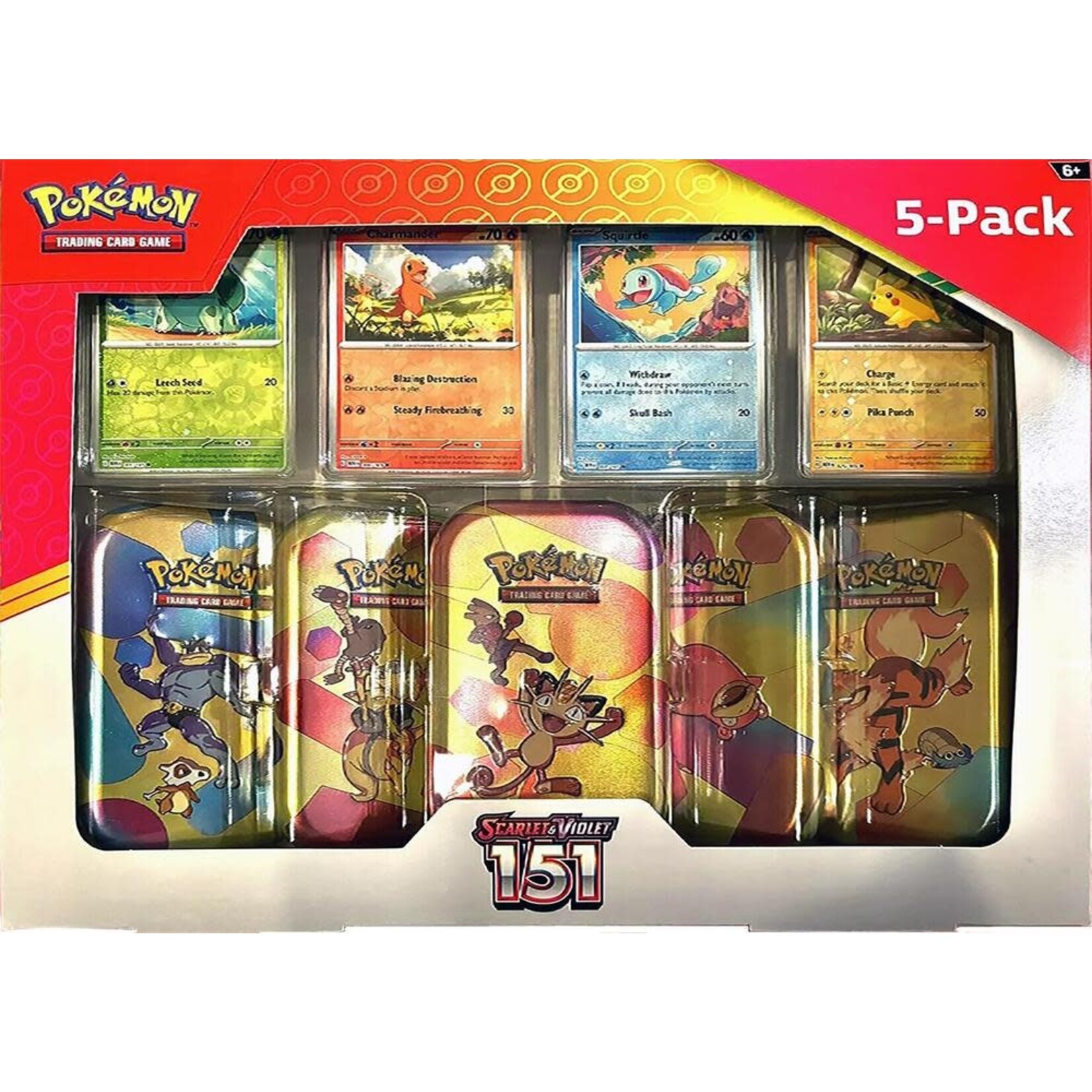 Pokémon Pokémon Scarlet & Violet 151 Costco 5 Mini Tin Bundle (Tin Art Mary Vary) Pokemon