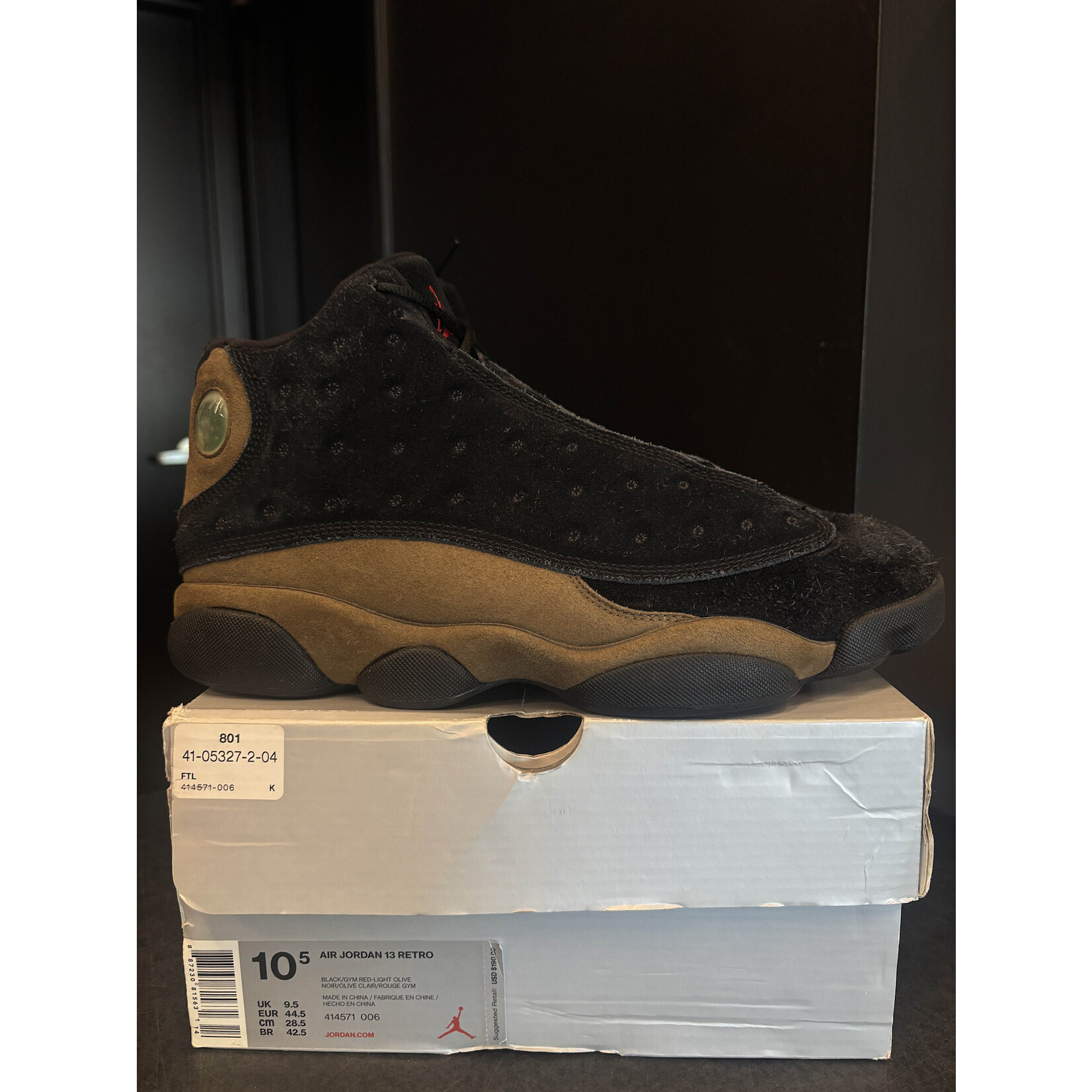 Jordan Jordan 13 Retro Olive Size 10.5, PREOWNED