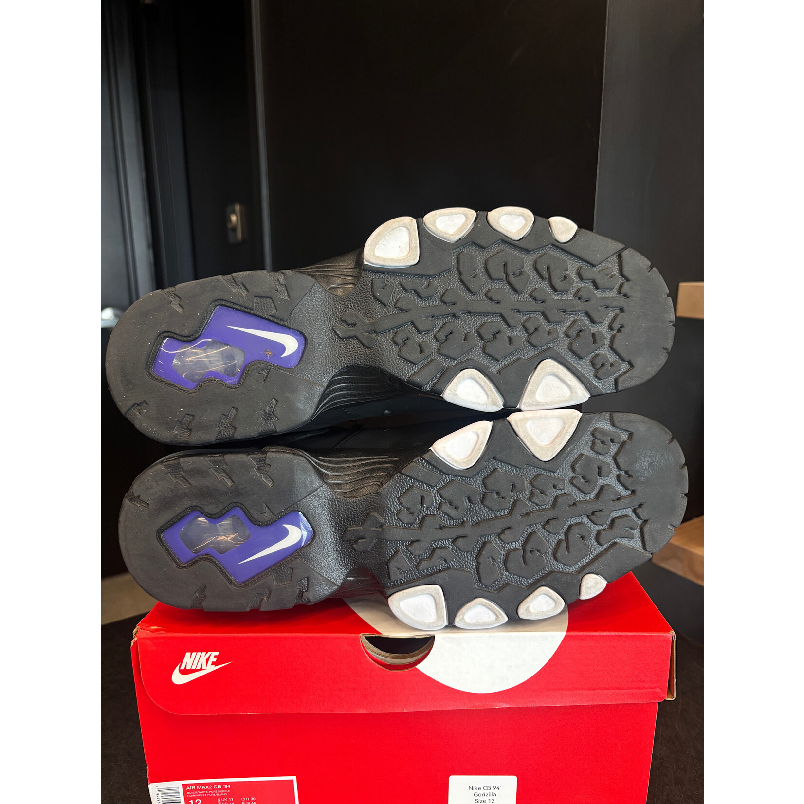 Nike Nike Air Max 2 CB '94 Black White Purple Size 12, PREOWNED