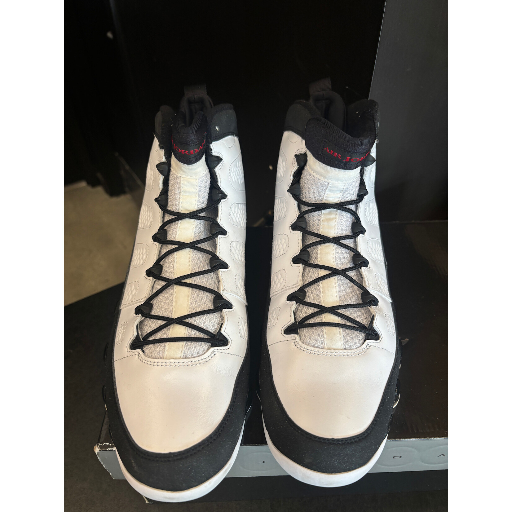 Jordan Jordan 9 Retro White Black Red (2010) Size 11.5, PREOWNED