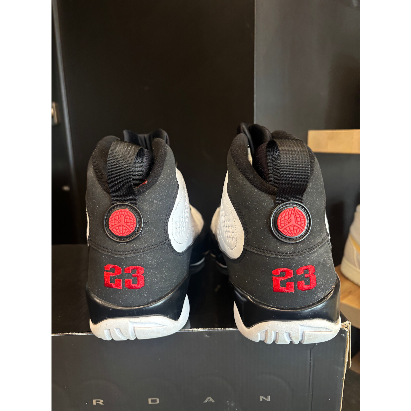 Jordan Jordan 9 Retro White Black Red (2010) Size 11.5, PREOWNED