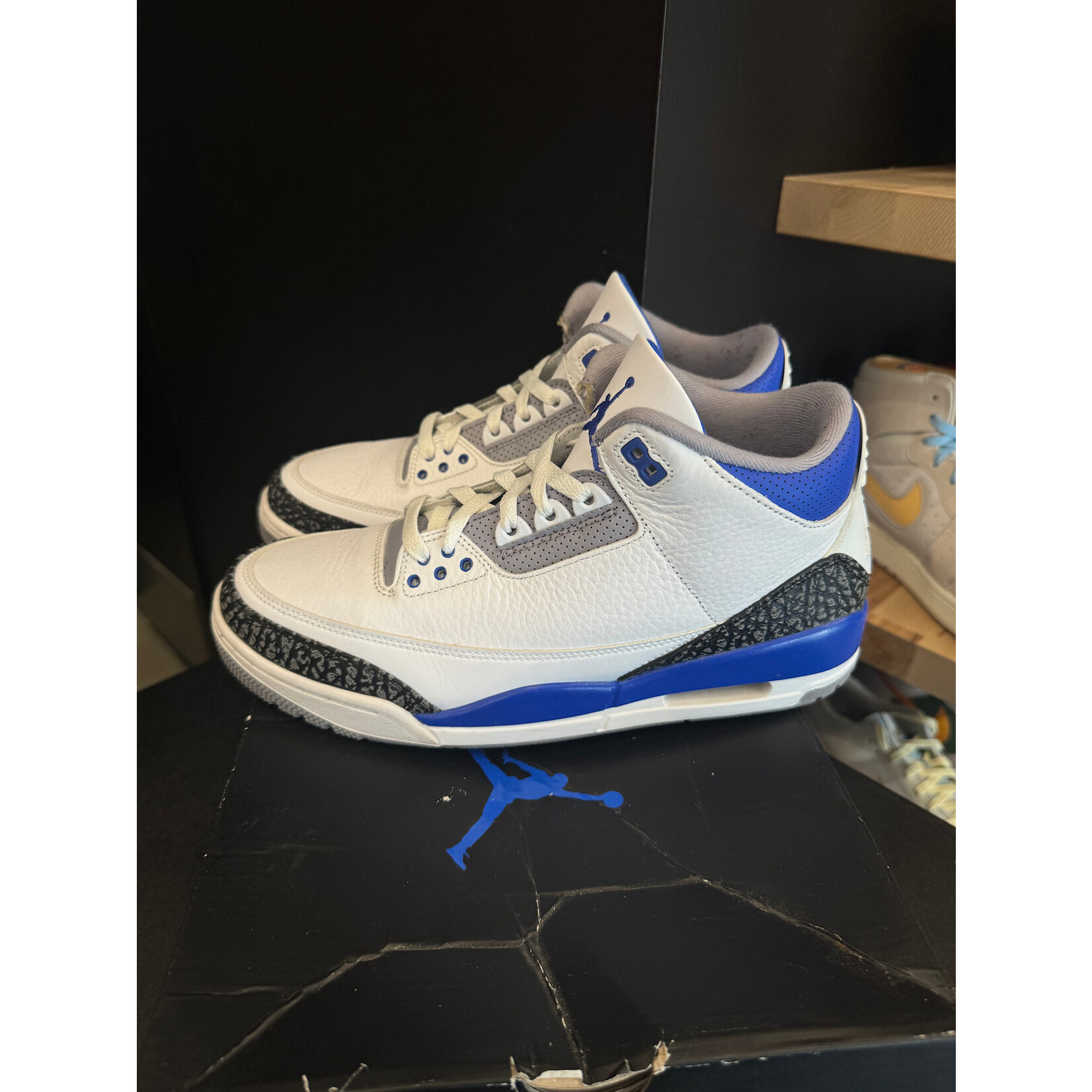 Jordan Jordan 3 Retro Racer Blue Size 10, PREOWNED