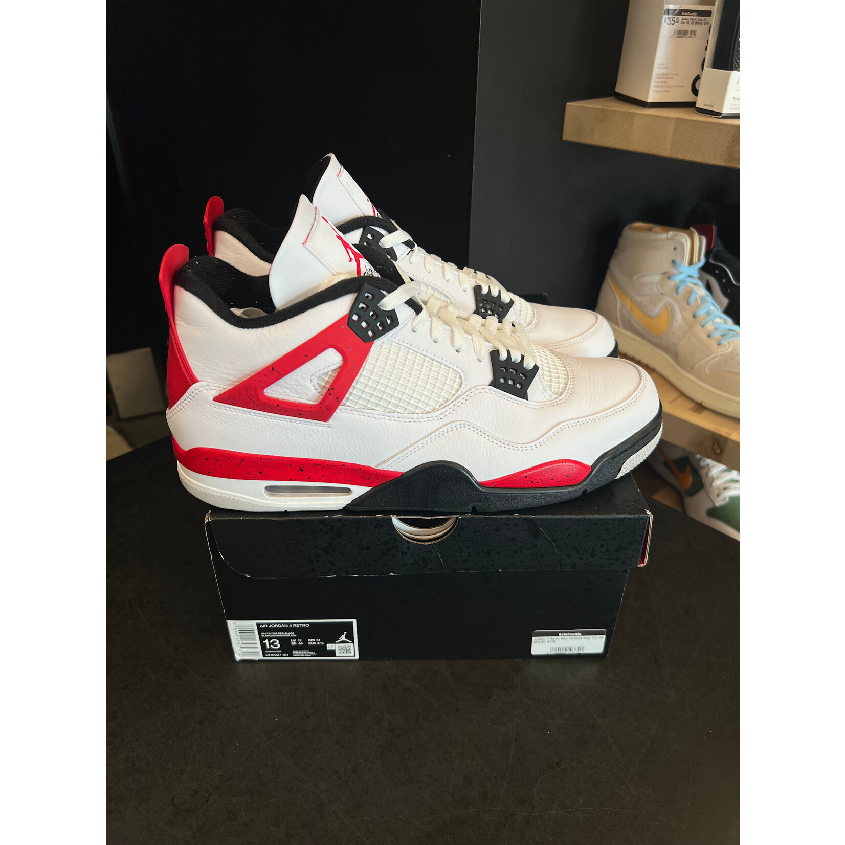 Jordan Jordan 4 Retro Red Cement Size 13, PREOWNED