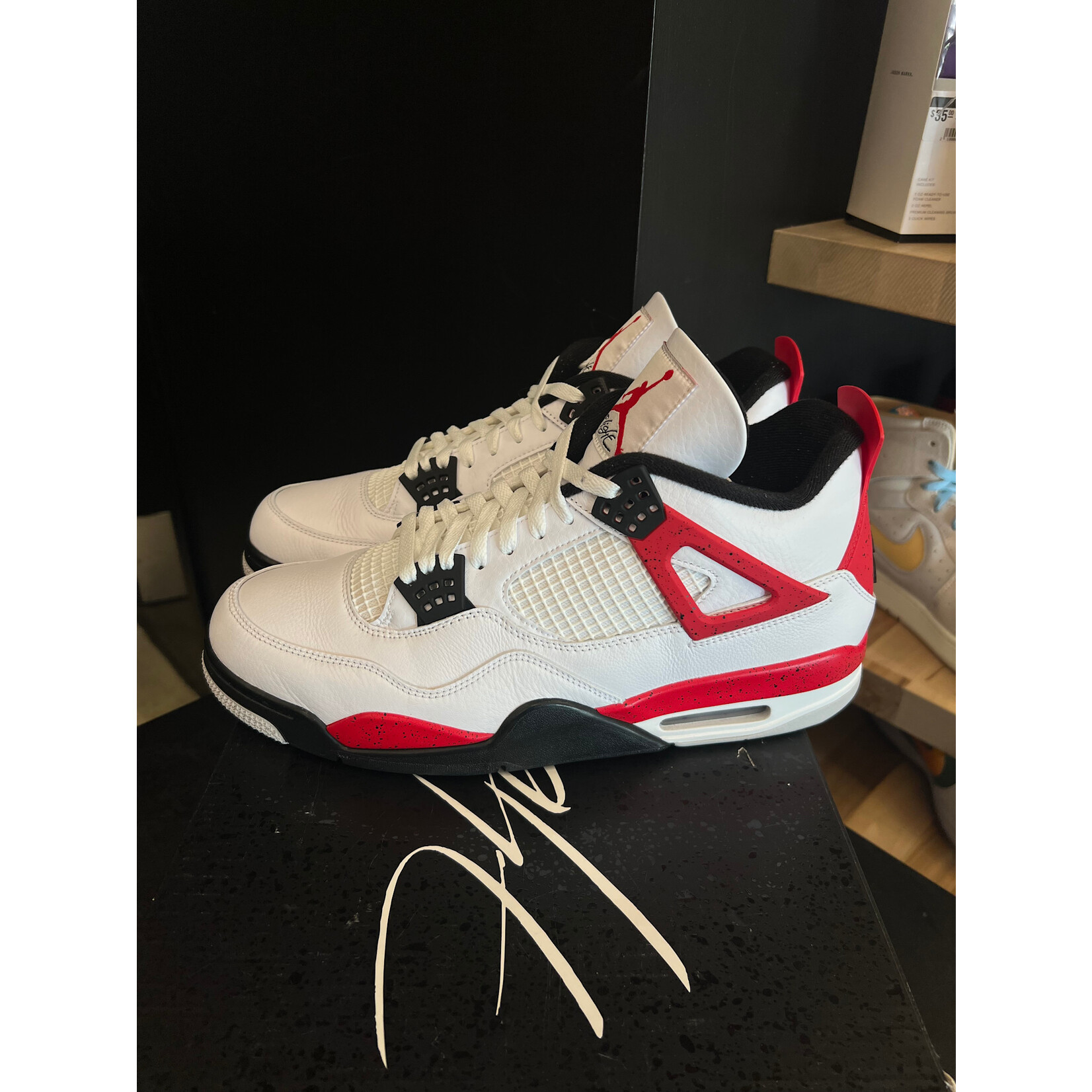 Jordan Jordan 4 Retro Red Cement Size 13, PREOWNED