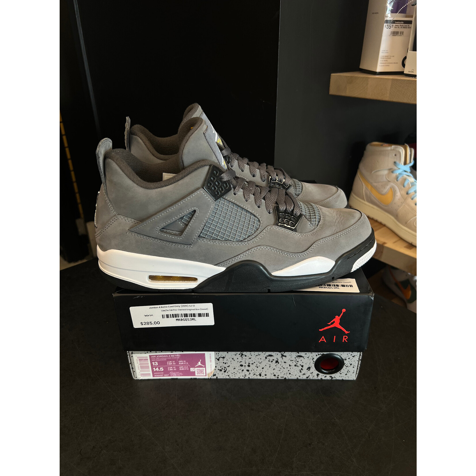 Jordan Jordan 4 Retro Cool Grey (2019) Size 13, PREOWNED