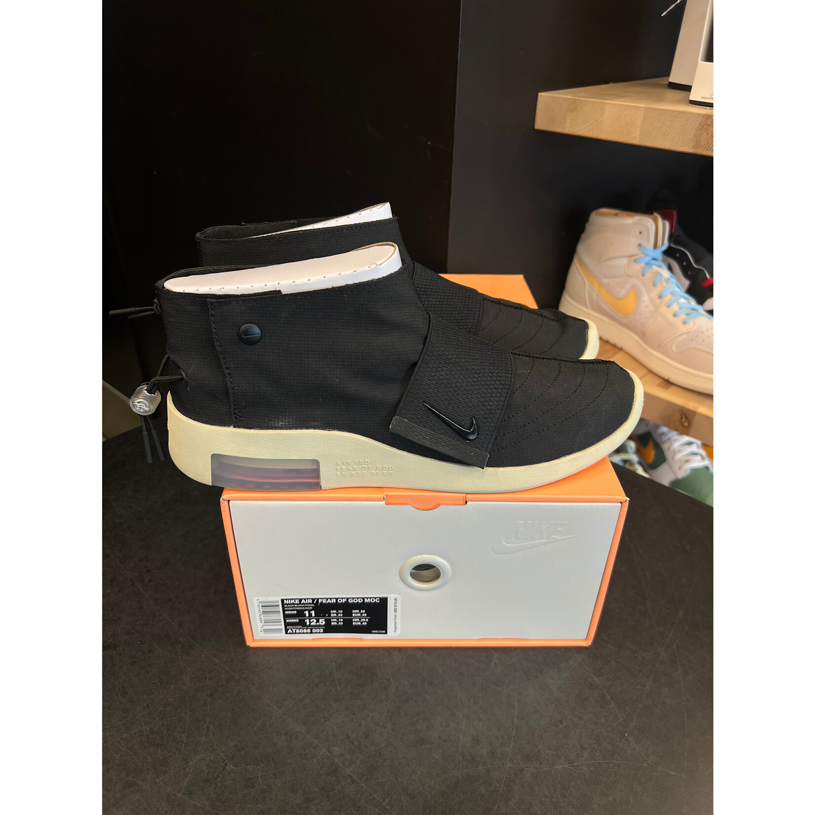 Nike Nike Air Fear Of God Moccasin Black Size 11, PREOWNED
