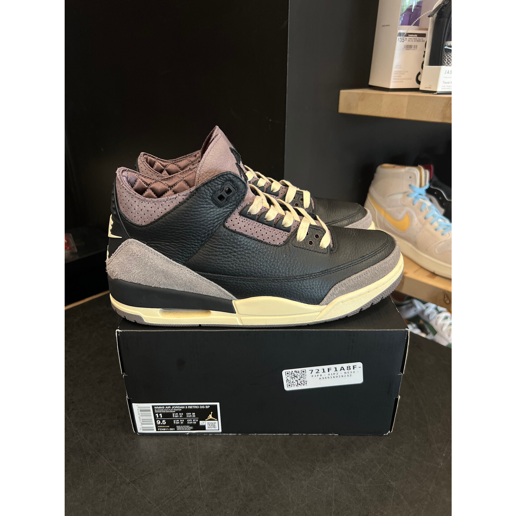Jordan Jordan 3 Retro OG SP A Ma Maniére While You Were Sleeping (Women's) Size 11W, PREOWNED