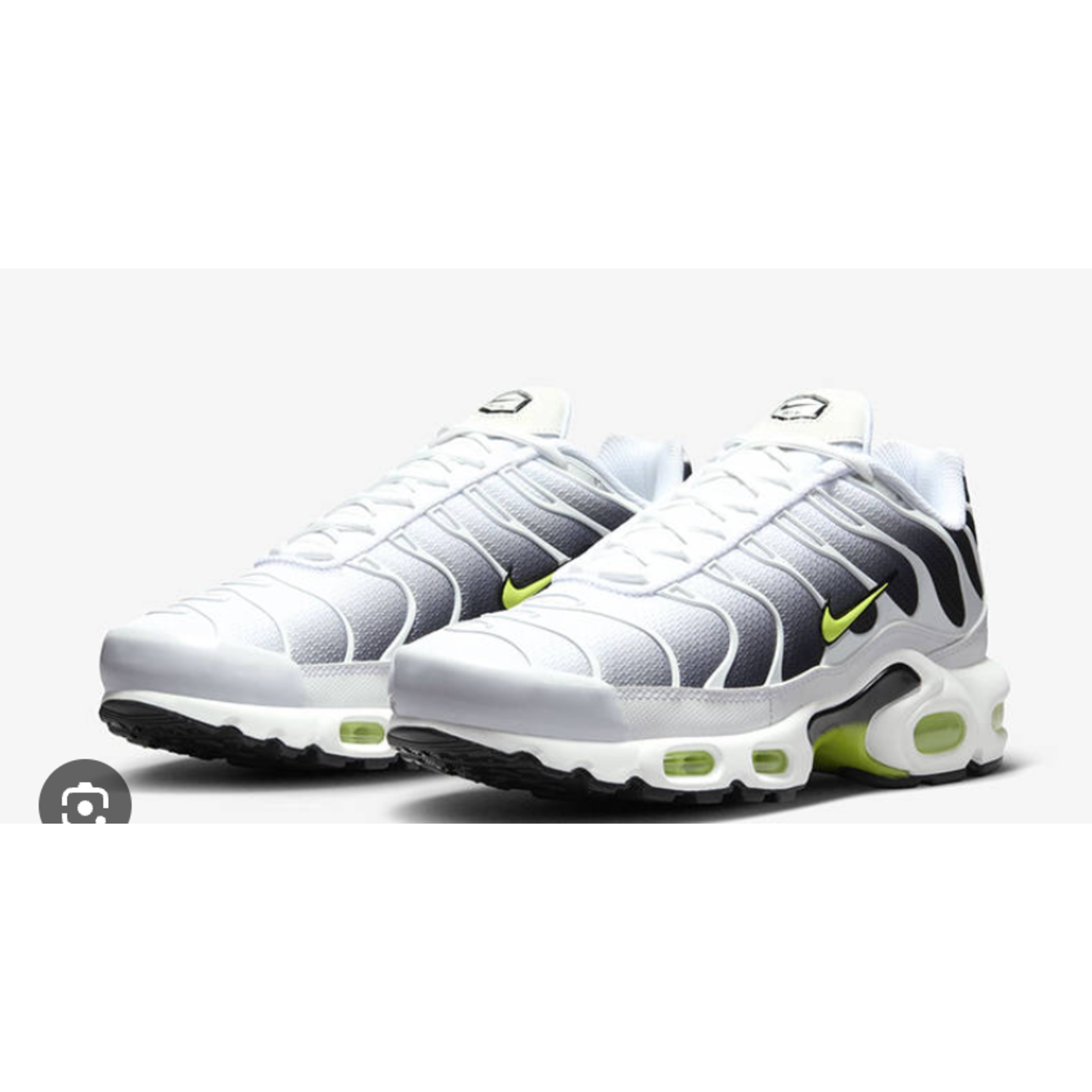 Nike Nike Air Max Plus White Black Volt Size 9.5, DS BRAND NEW
