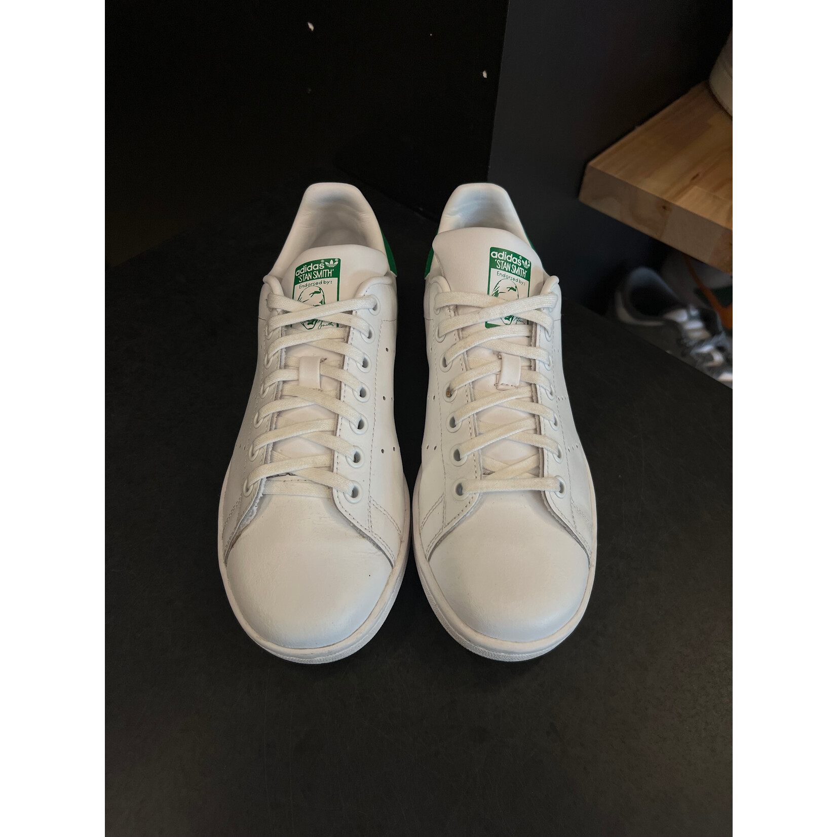 Adidas adidas Stan Smith White Green (Youth) Size 6, PREOWNED