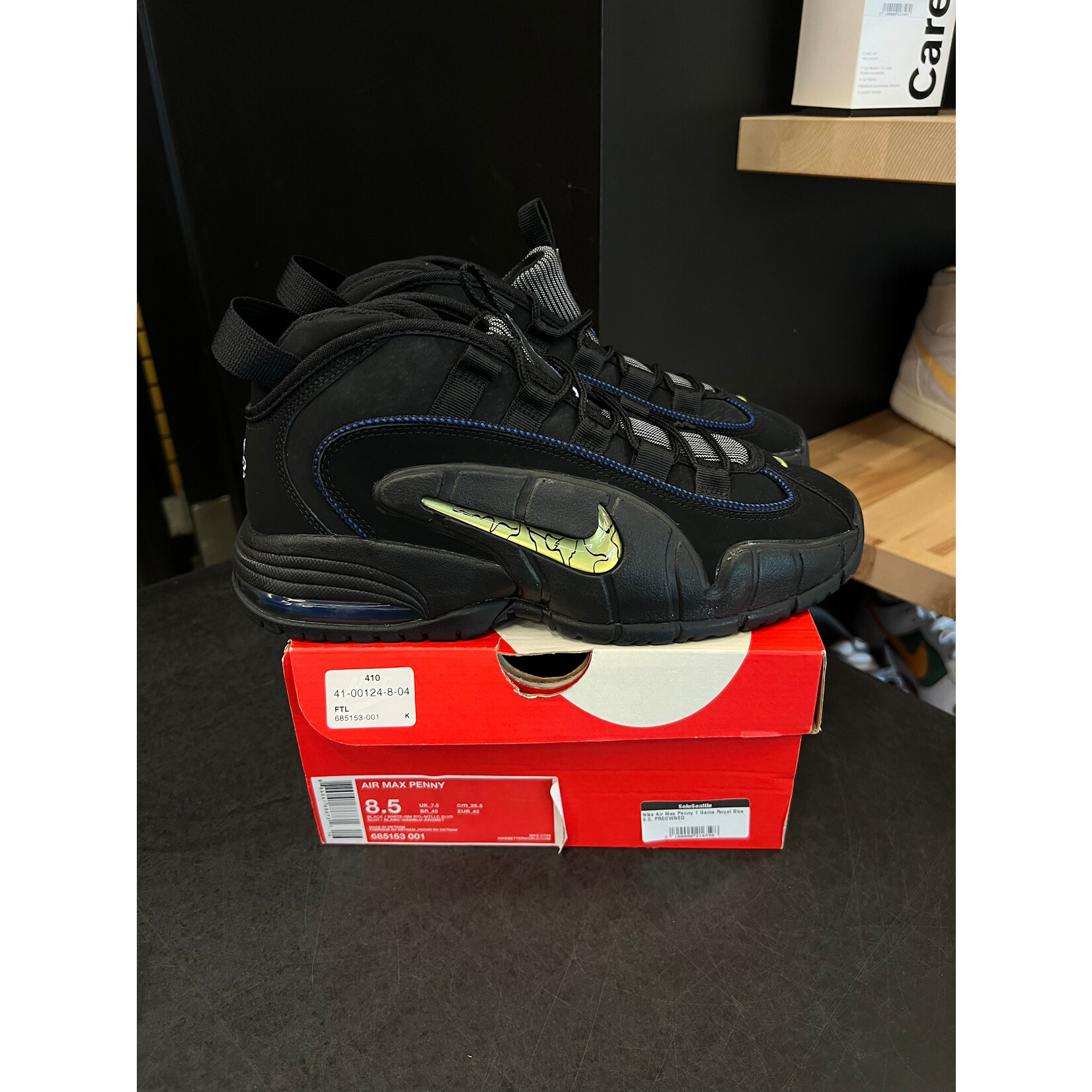 Nike Nike Air Max Penny 1 Game Royal Size 8.5, PREOWNED