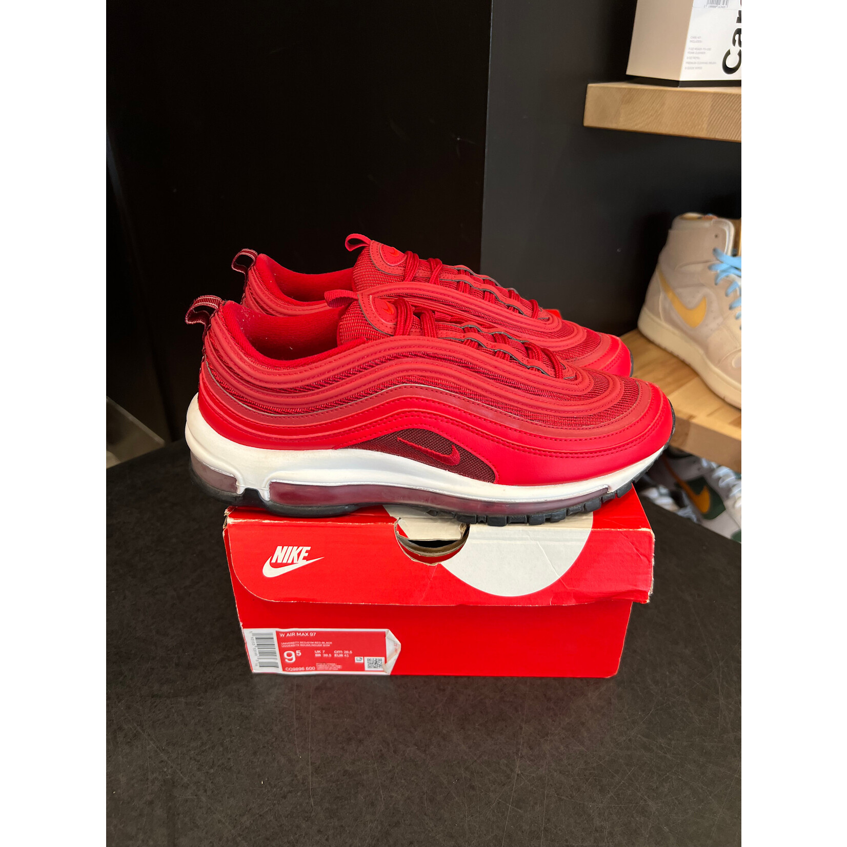 Nike Nike Air Max 97 University Red White (Women's) Size 9.5W, PREOWNED