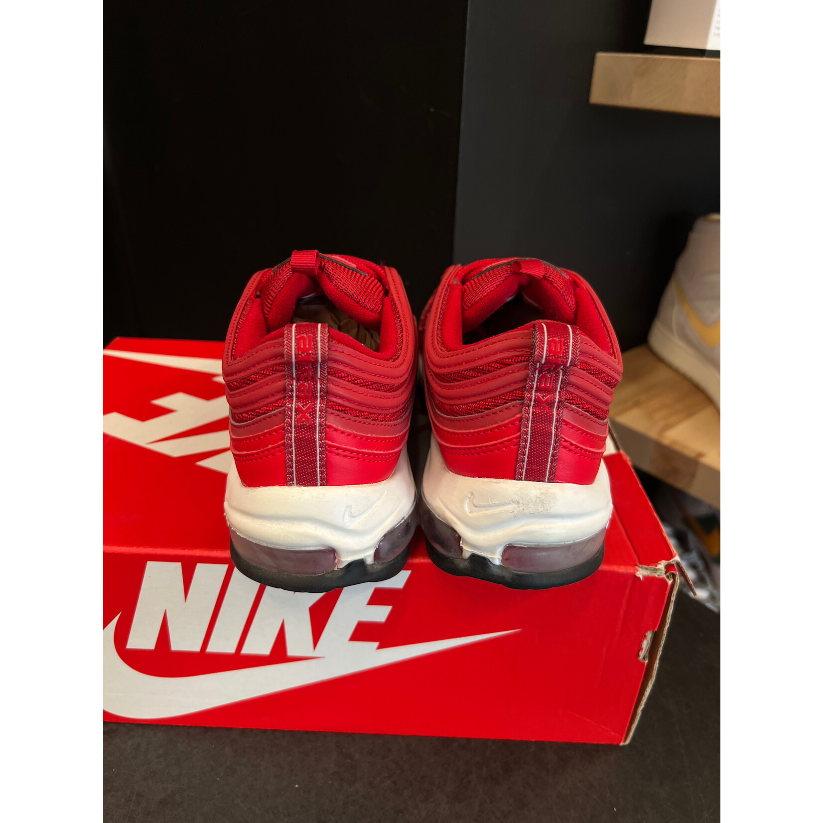 Nike Nike Air Max 97 University Red White (Women's) Size 9.5W, PREOWNED