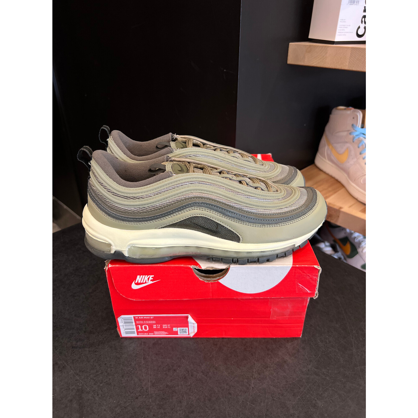 Nike Nike Air Max 97 Neutral Olive (Women's) Size 10W, PREOWNED