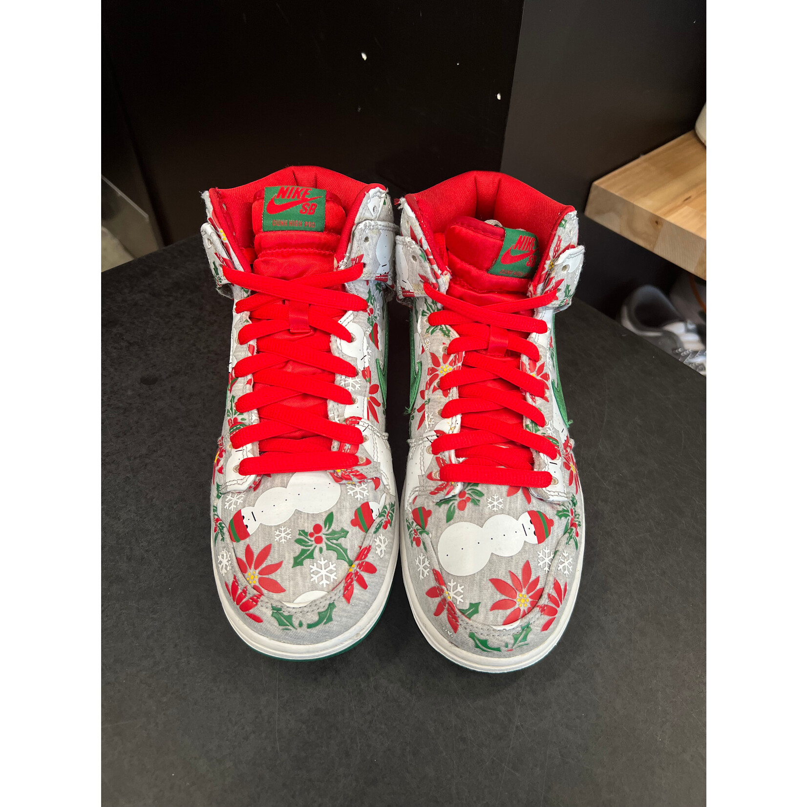 Nike Nike SB Dunk High Concepts Ugly Christmas Sweater Grey Size 8.5, PREOWNED