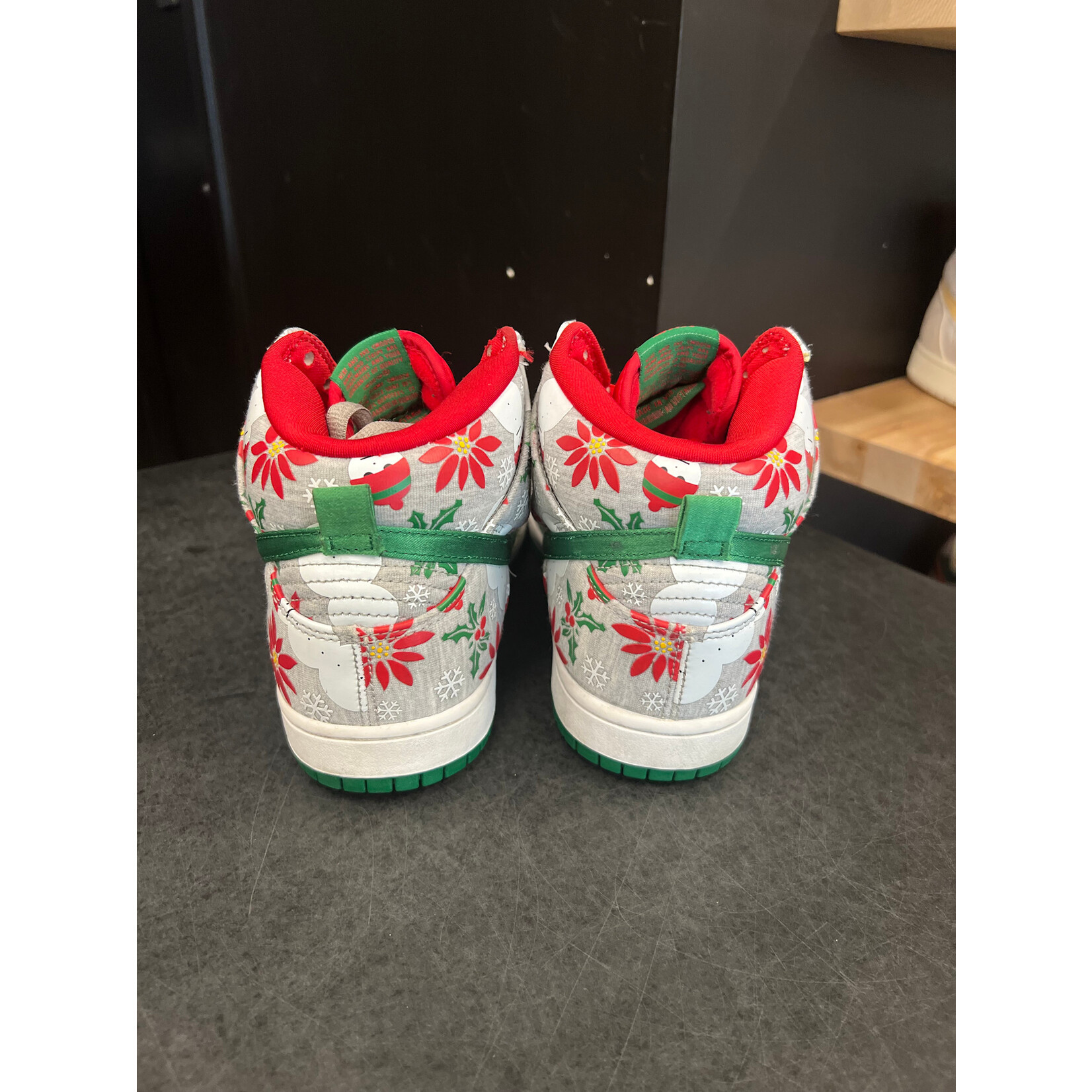 Nike Nike SB Dunk High Concepts Ugly Christmas Sweater Grey Size 8.5, PREOWNED