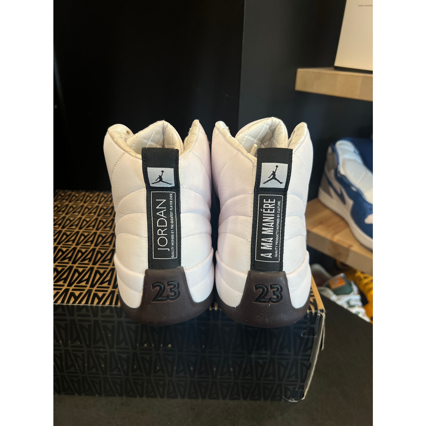 Jordan Jordan 12 Retro SP A Ma ManiÃ©re White (Women's) Size 12W, PREOWNED WORN ONCE
