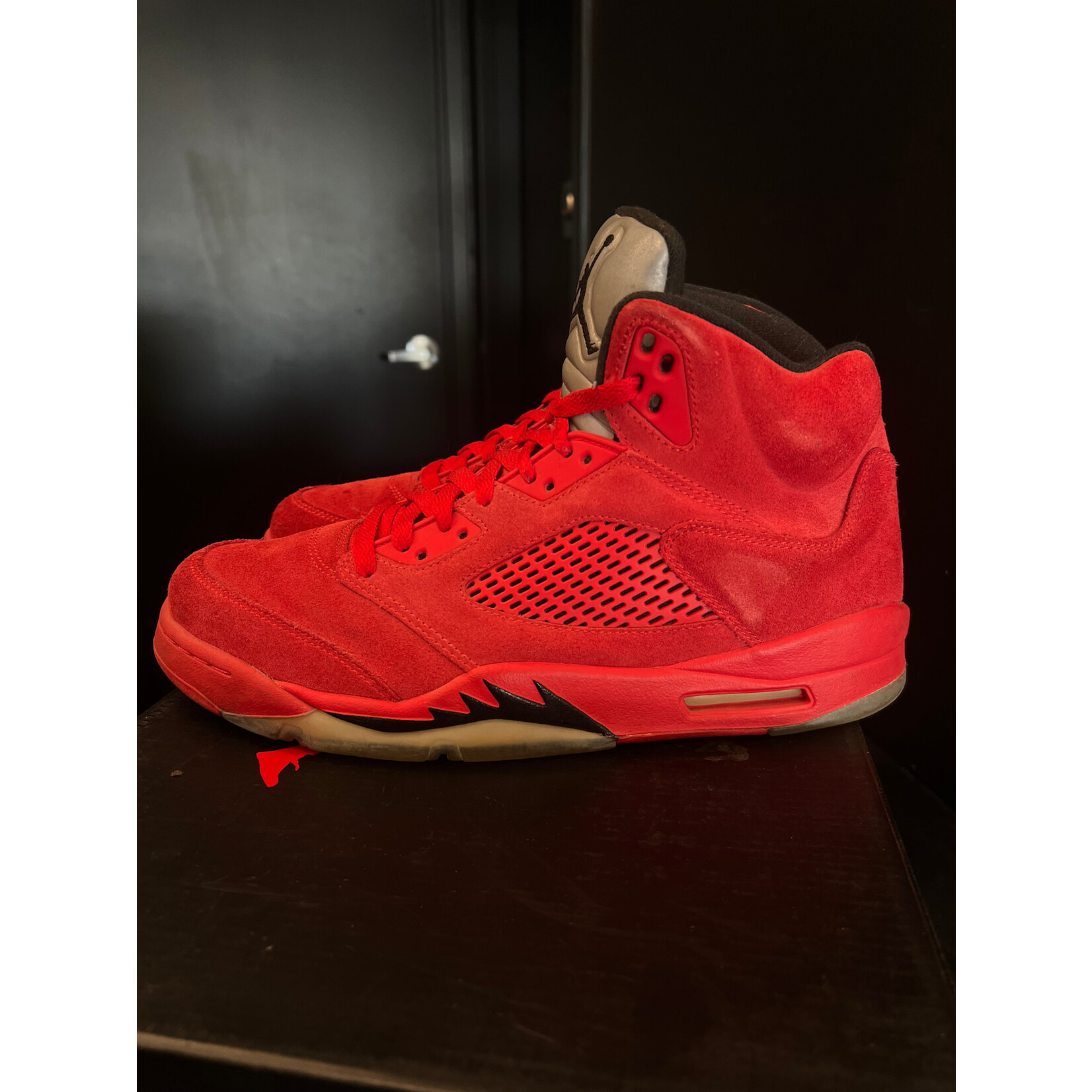 Jordan Jordan 5 Retro Red Suede Size 10.5, PREOWNED