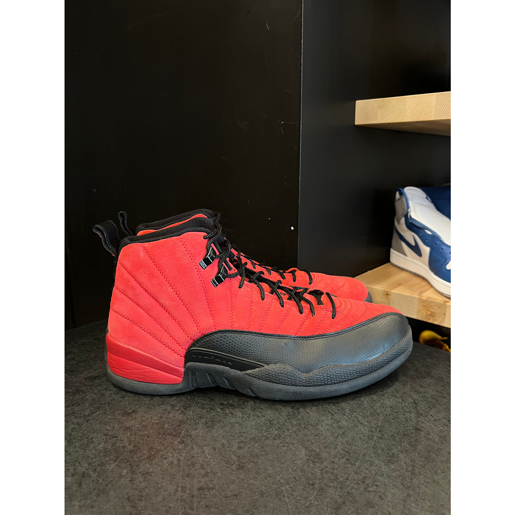 Jordan Jordan 12 Retro Reverse Flu Game Size 12, PREOWNED