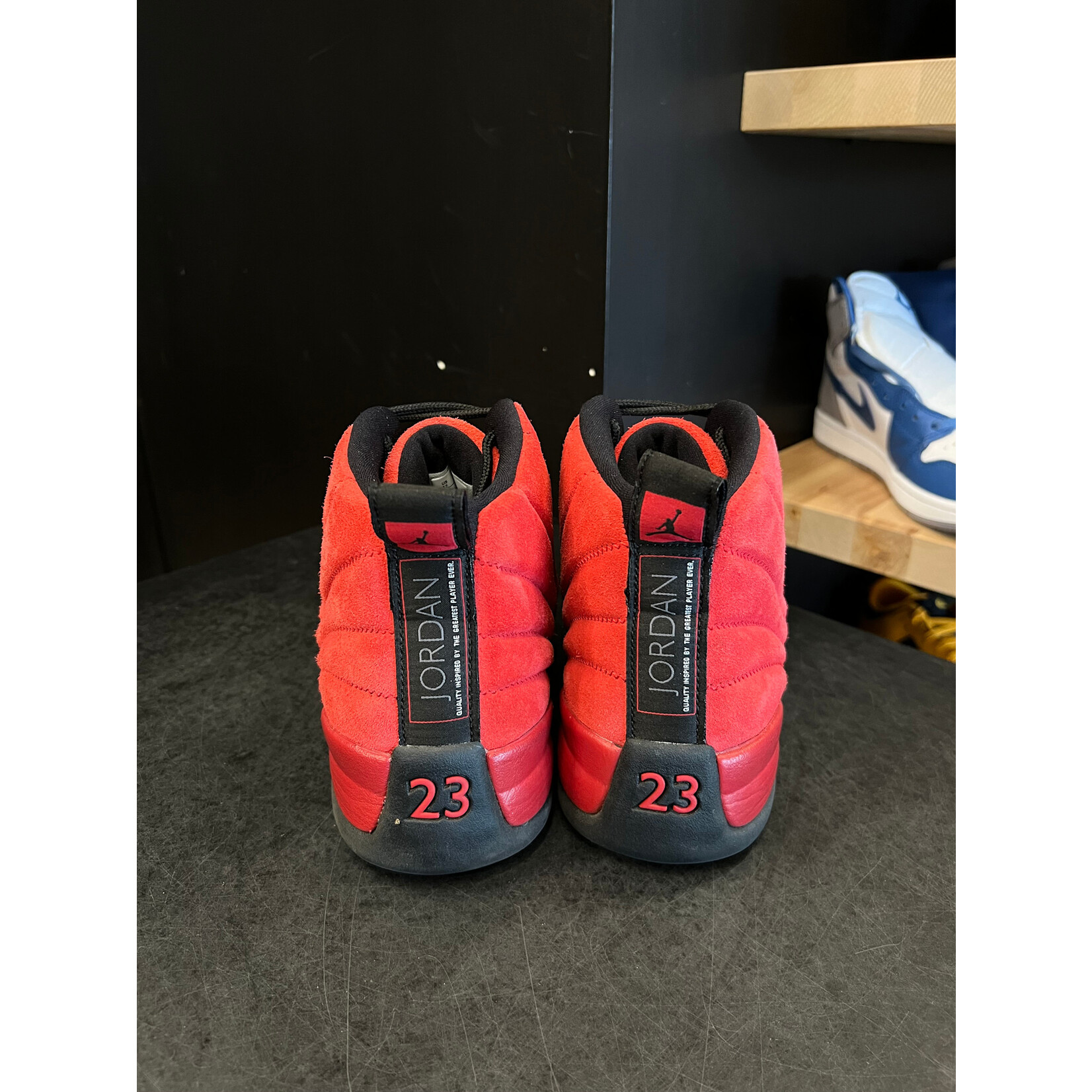 Jordan Jordan 12 Retro Reverse Flu Game Size 12, PREOWNED